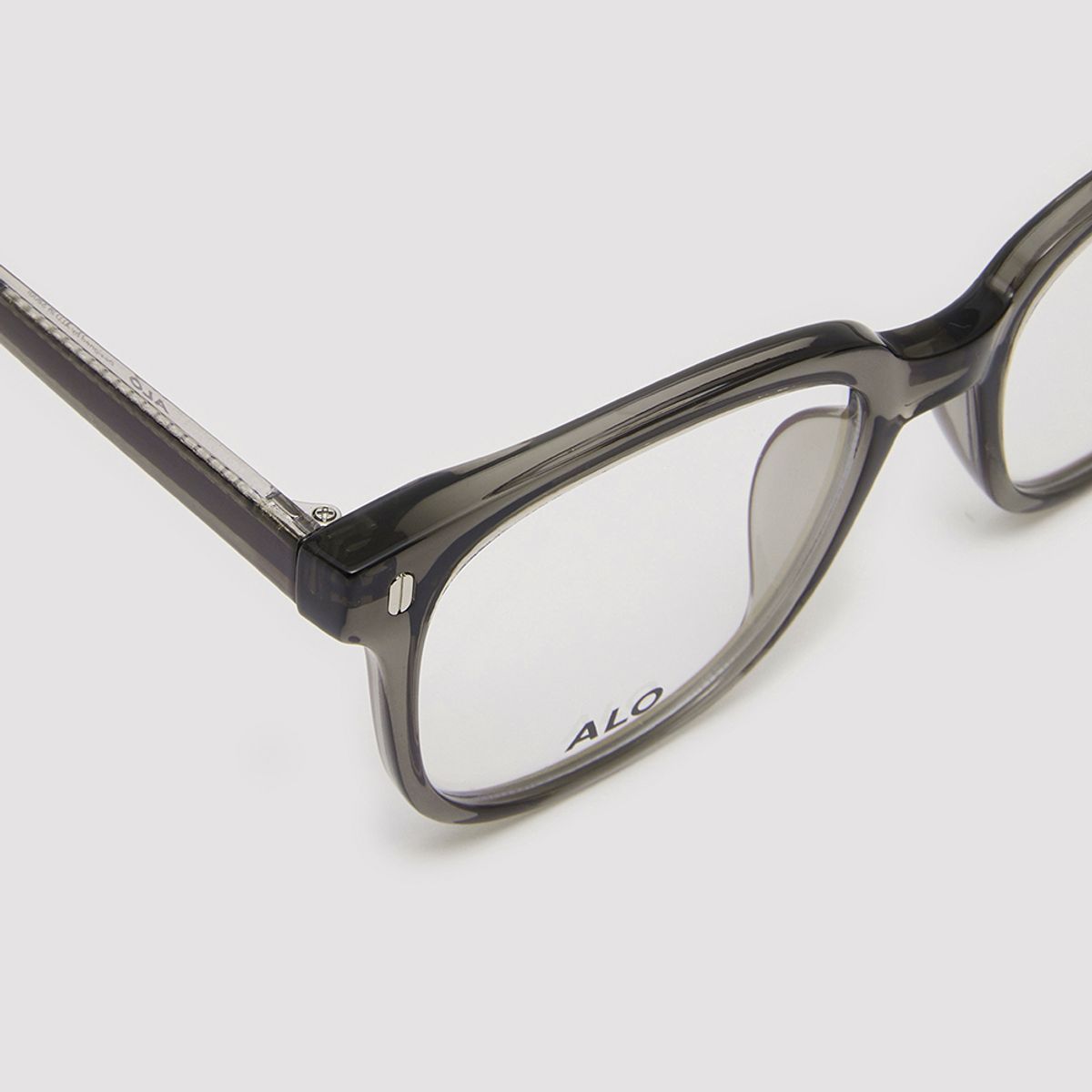 알로아이웨어(ALO EYEWEAR) [Essential] AL5508 1010G 투빅 오버스퀘어 그레이 안경테 블루라이트 차단 렌즈 선택