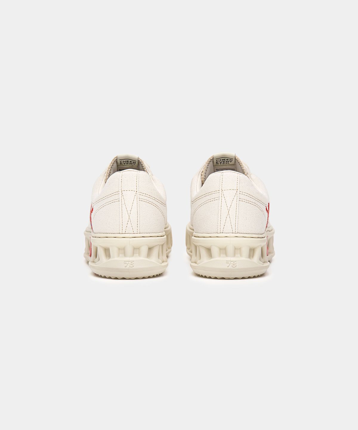 세븐에잇언더(78UNDER) M-4 GRAPHIC LOW TOP_ OFF WHITE