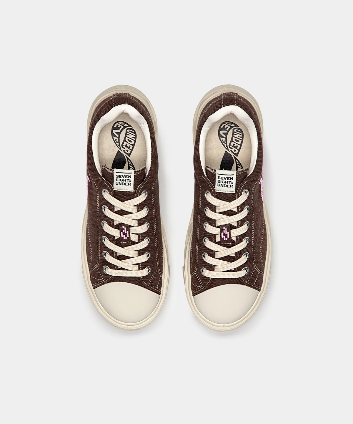 세븐에잇언더(78UNDER) M-4 GRAPHIC LOW TOP_ FADED MOCHA