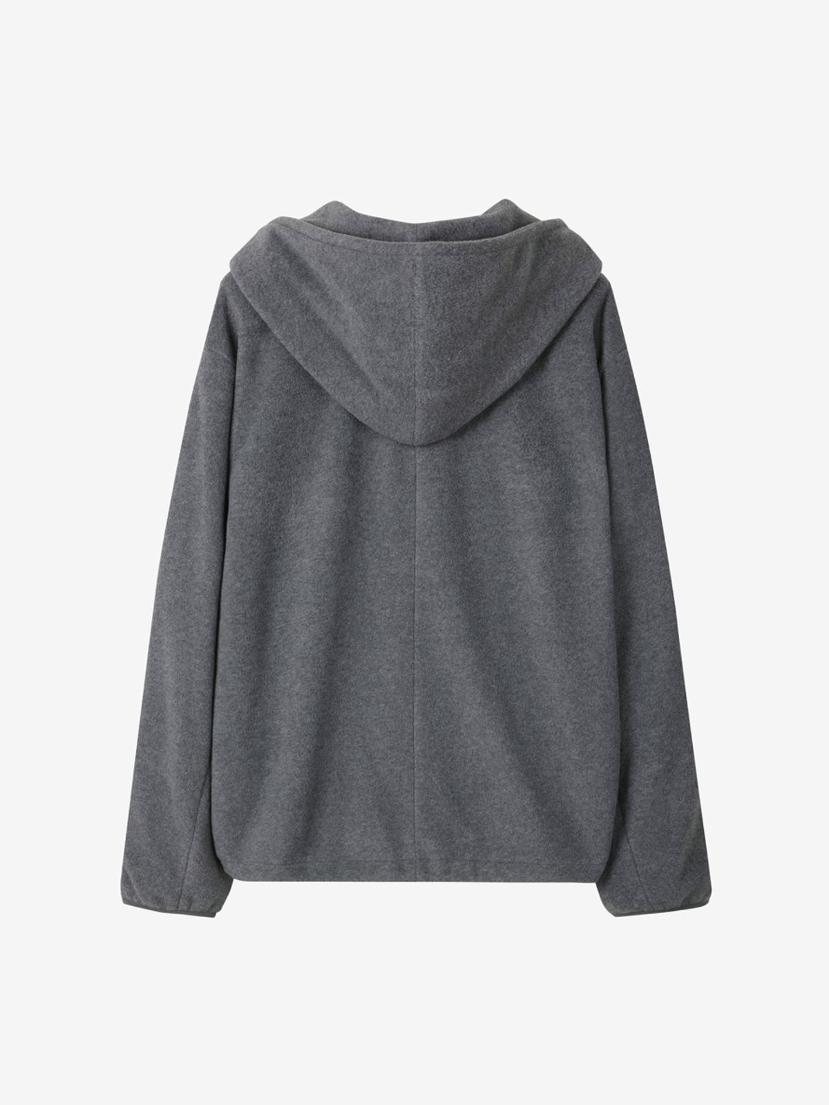 엘유브이엠(LUVM) HOODIED FLEECE JACKET FOR MEN_MELANGE GRAY