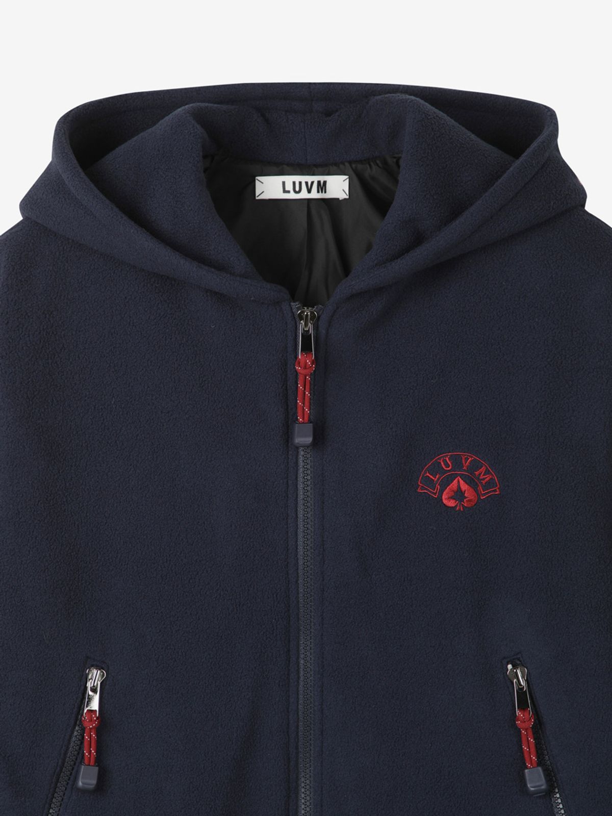 엘유브이엠(LUVM) HOODIED FLEECE JACKET_NAVY