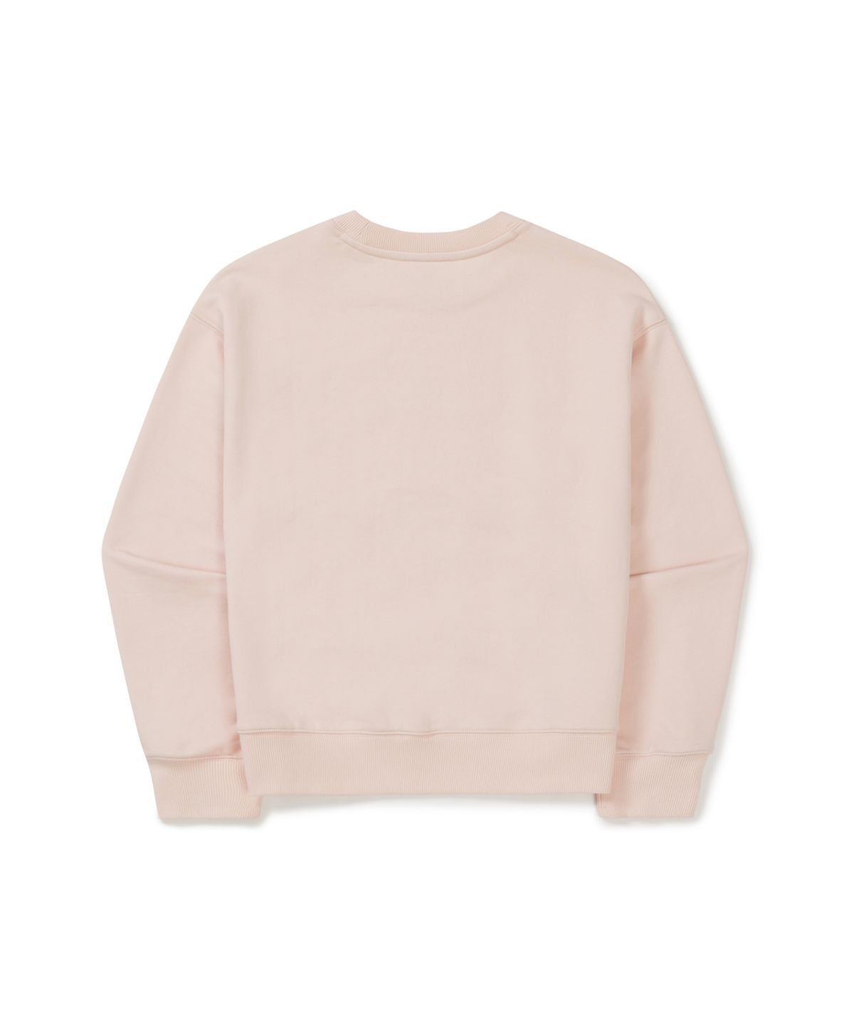 스노우피크 어패럴(SNOWPEAK APPAREL) 여성 레터링 세미크롭 맨투맨 (S25FWFHT63) Light Pink