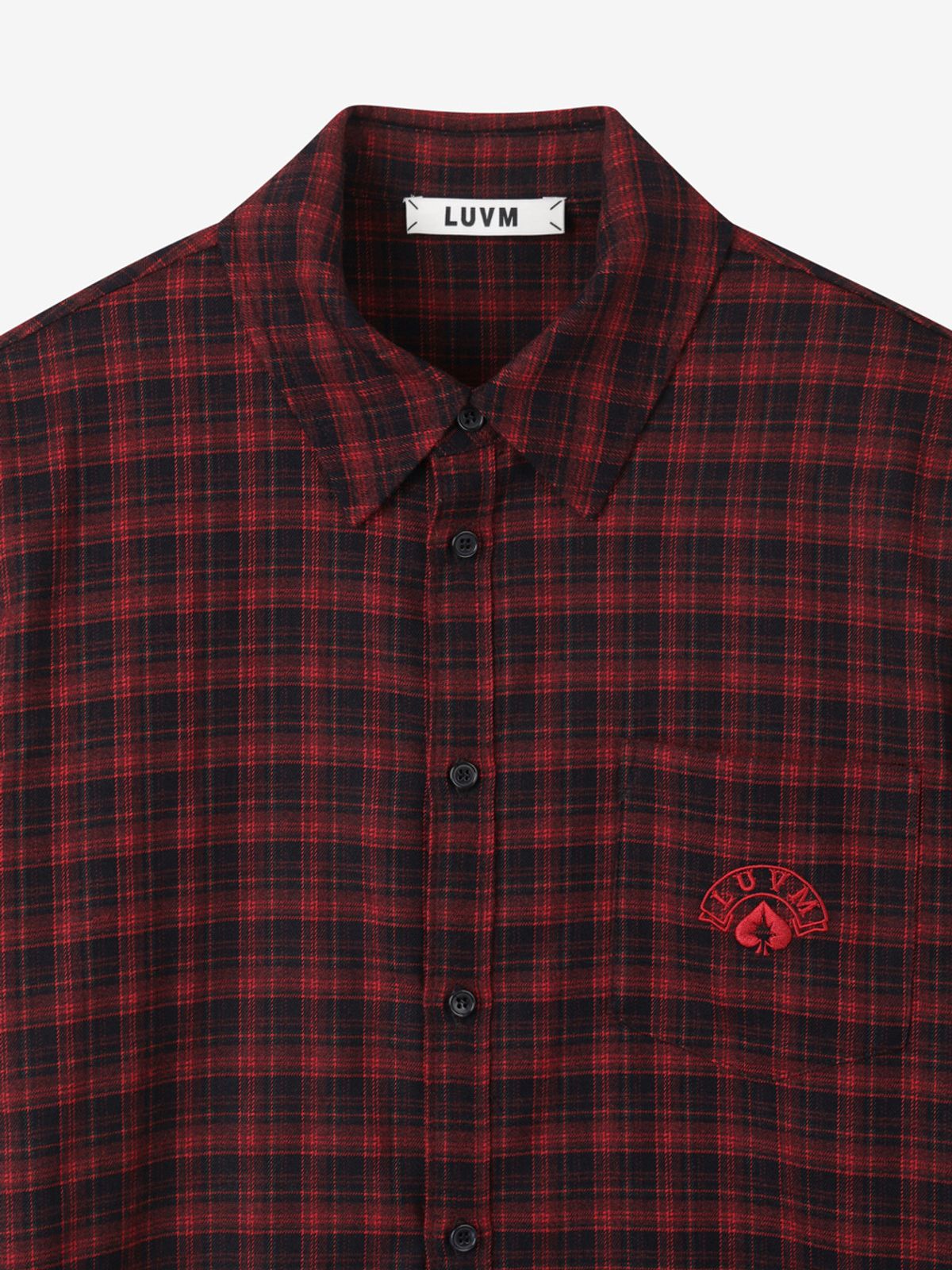 엘유브이엠(LUVM) CHECKED SHIRTS FOR MEN_RED