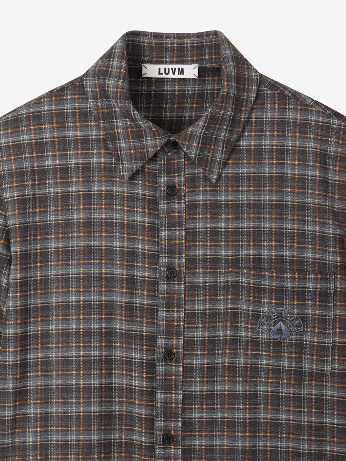 엘유브이엠(LUVM) CHECKED SHIRTS FOR MEN_BLUE