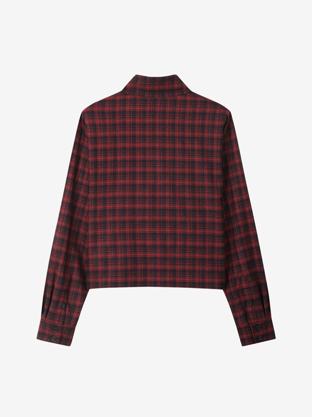 엘유브이엠(LUVM) CHECKED CROP SHIRTS_RED