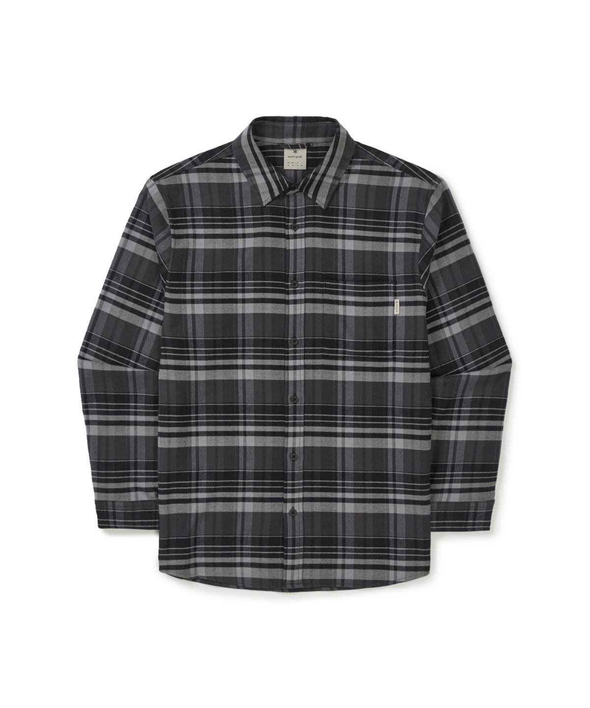 스노우피크 어패럴(SNOWPEAK APPAREL) 리사이클 체크 셔츠 (S25FUFSH02) Black