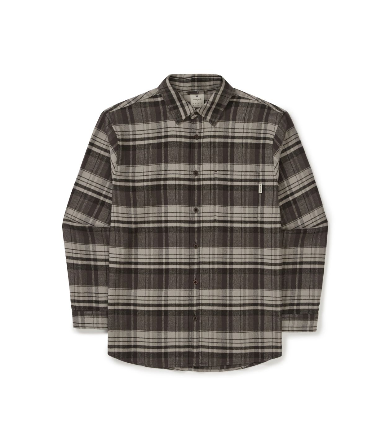 스노우피크 어패럴(SNOWPEAK APPAREL) 리사이클 체크 셔츠 (S25FUFSH02) Choco Brown