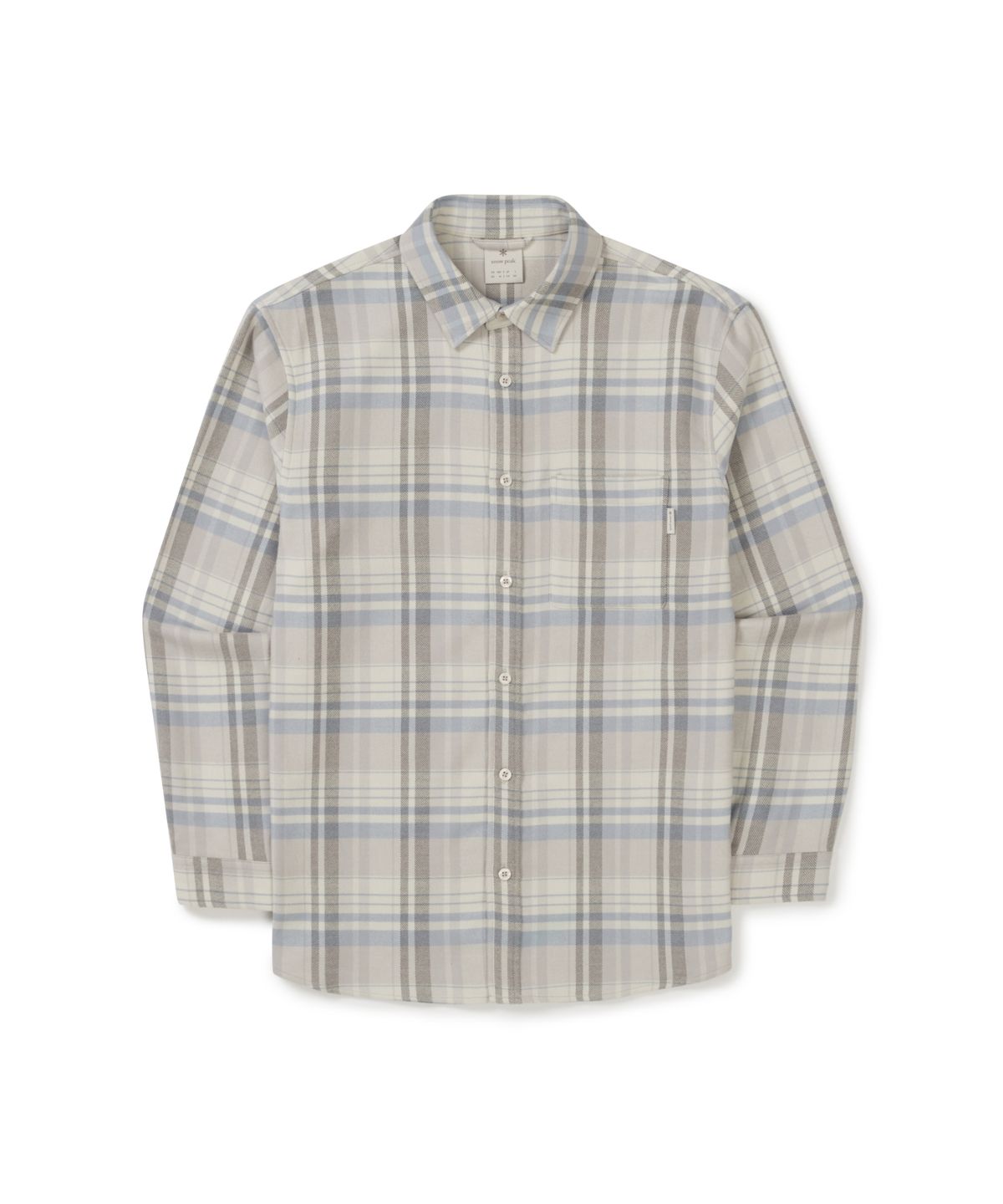 스노우피크 어패럴(SNOWPEAK APPAREL) 리사이클 체크 셔츠 (S25FUFSH02) Sand Beige