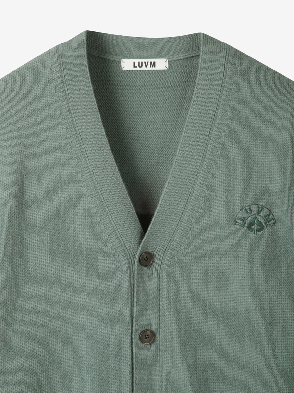 엘유브이엠(LUVM) CLASSIC LINE CARDIGAN FOR MEN_GREEN