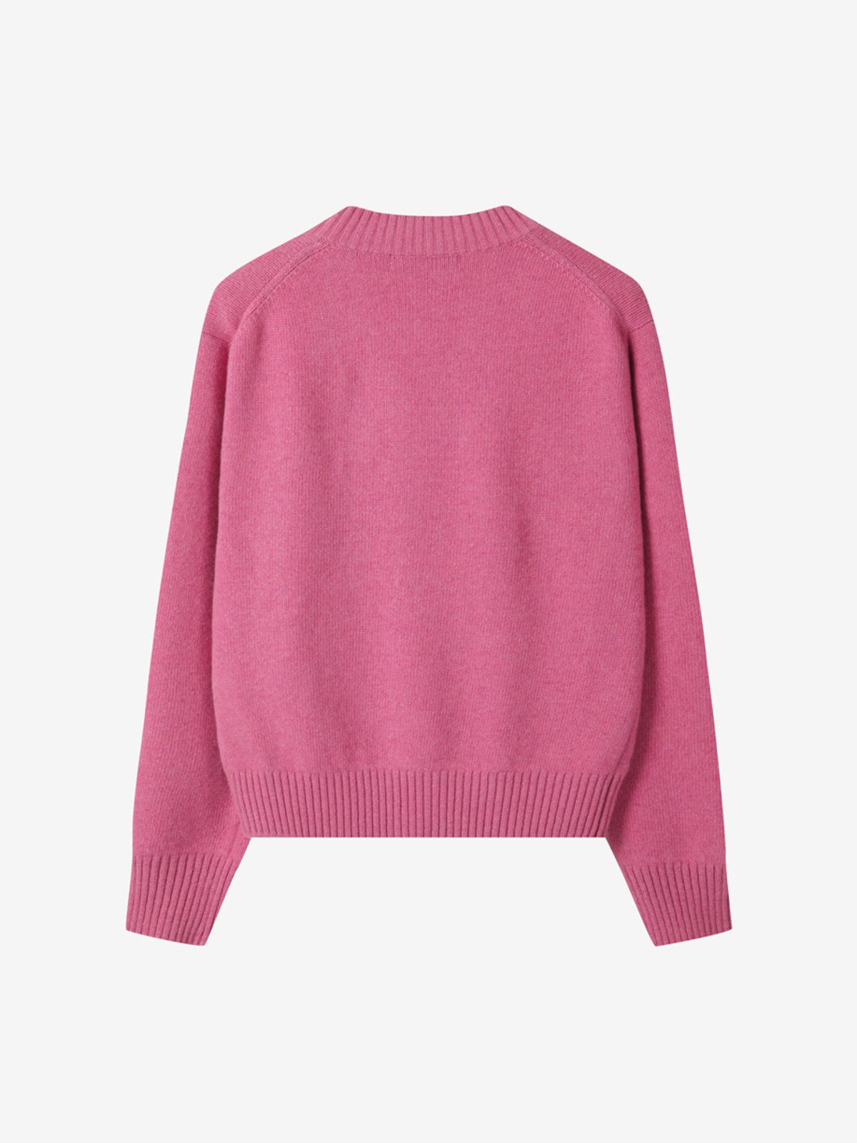 엘유브이엠(LUVM) V-NECK WOOL CARDIGAN_PINK