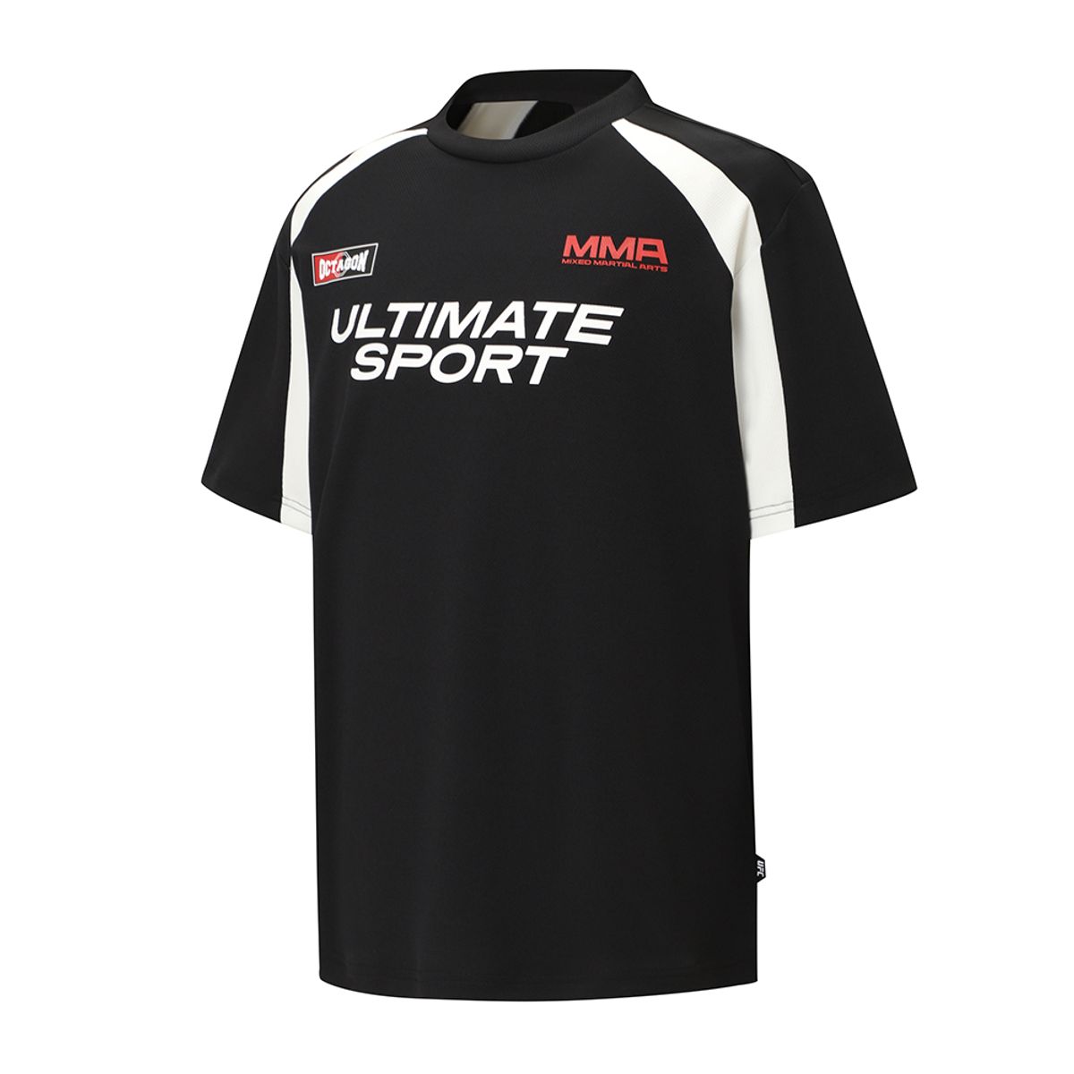 유에프씨 스포츠(UFC SPORT) UFC 챔프 스폰 릴렉스핏 반팔 티셔츠 블랙 U4SSW2130BK
