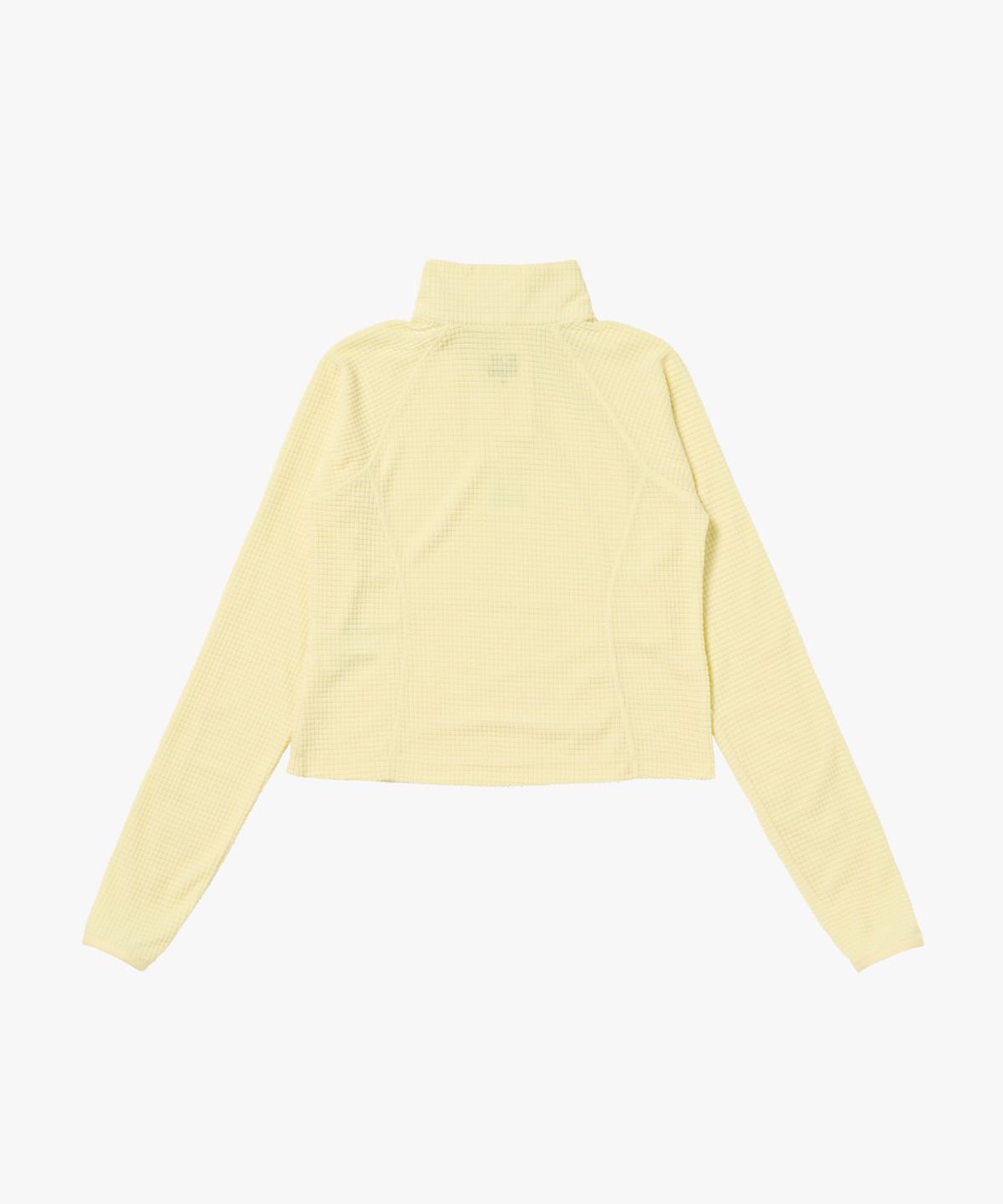 골스튜디오(GOALSTUDIO) WS GRID FLEECE QUARTER ZIP-UP TEE-LIGHT YELLOW
