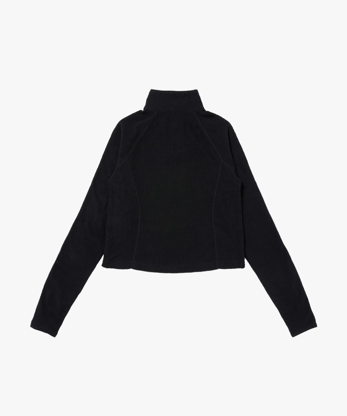 골스튜디오(GOALSTUDIO) WS GRID FLEECE QUARTER ZIP-UP TEE-BLACK