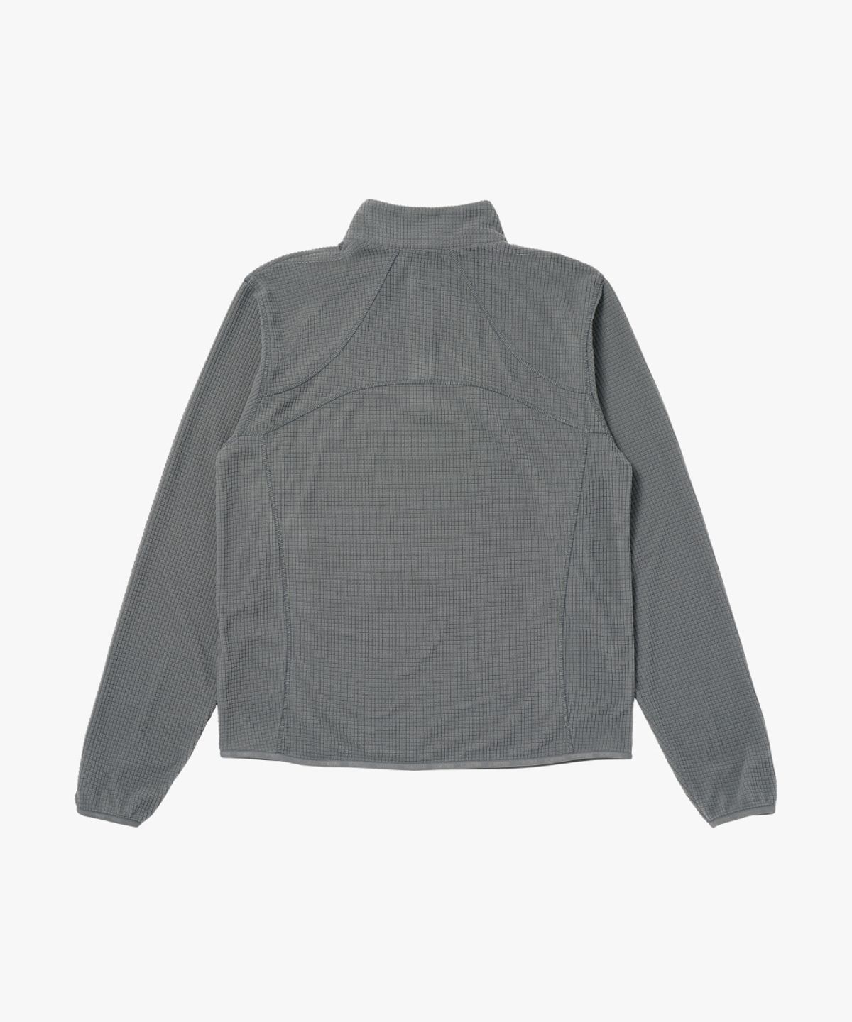 골스튜디오(GOALSTUDIO) MS GRID FLEECE QUARTER ZIP-UP TEE-GREY