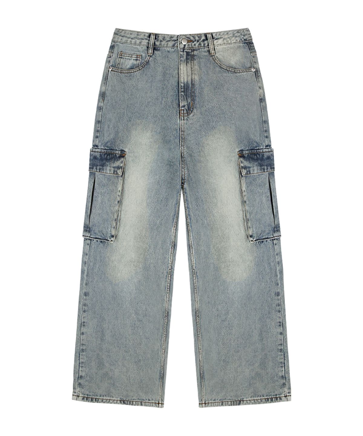 랜덤오프(RANDOMOFF) BTB : BLANK POCKET CARGO JEANS [BLUE CORE]