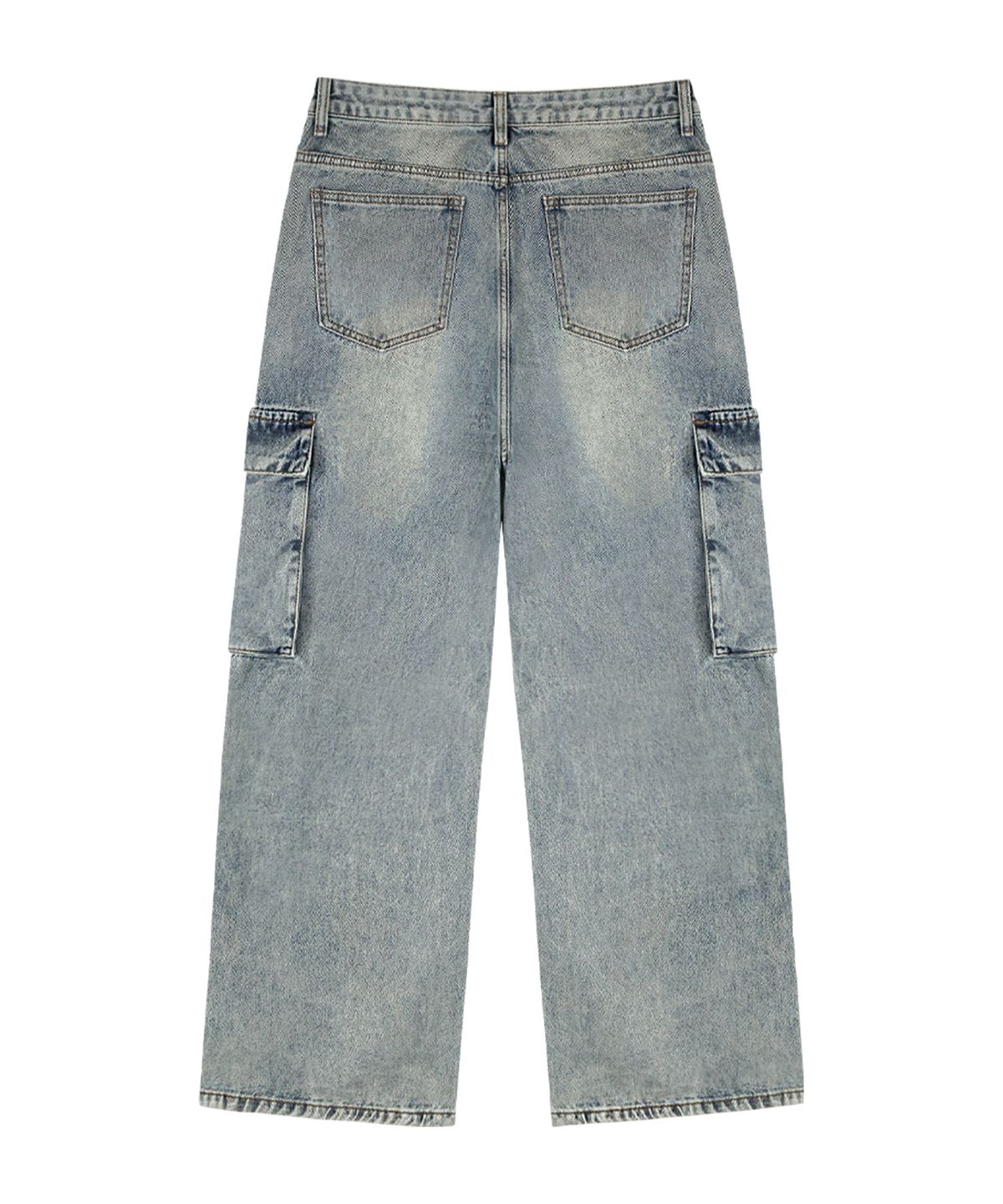 랜덤오프(RANDOMOFF) BTB : BLANK POCKET CARGO JEANS [BLUE CORE]