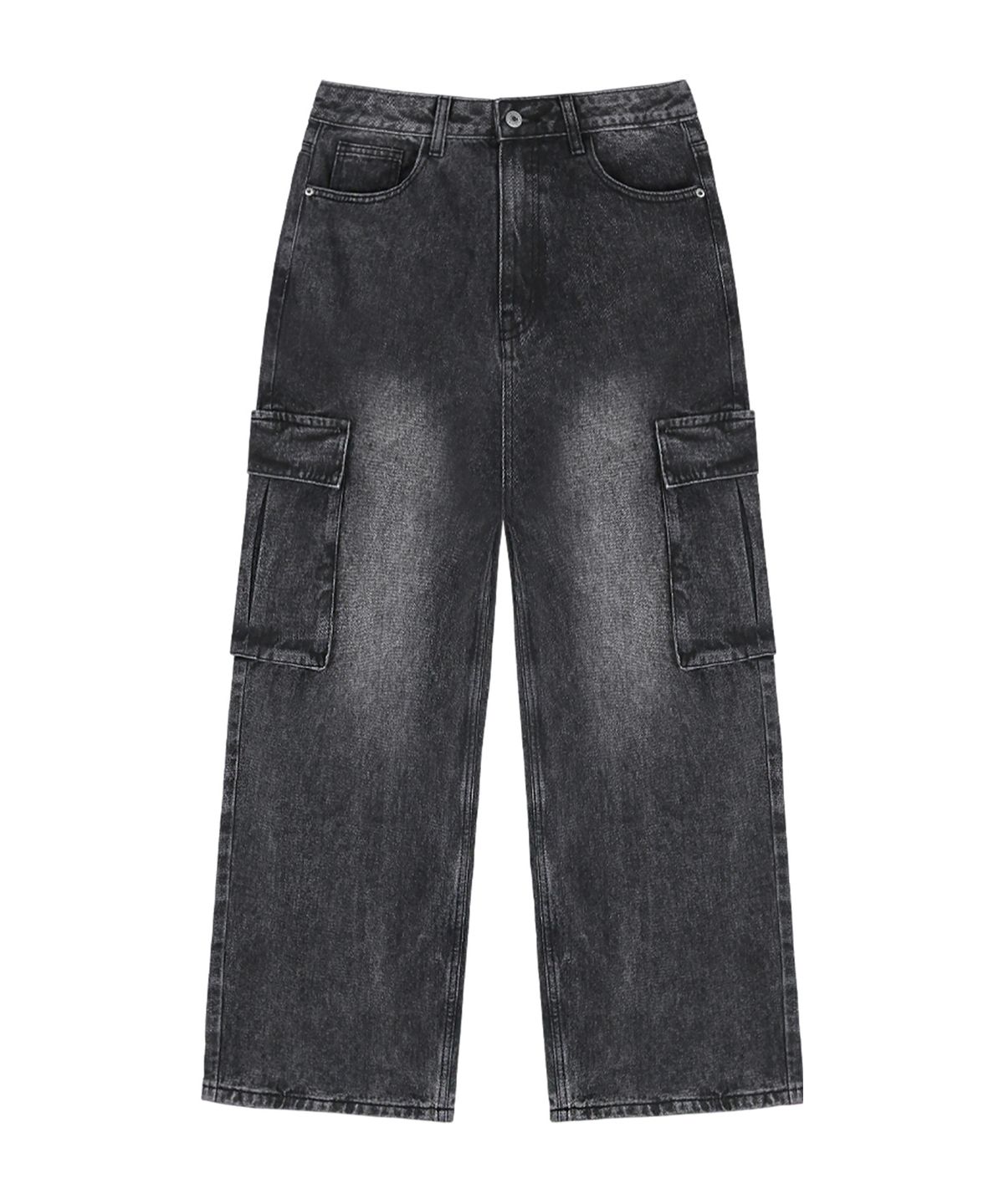 랜덤오프(RANDOMOFF) BTB : BLANK POCKET CARGO JEANS [BLACK CORE]