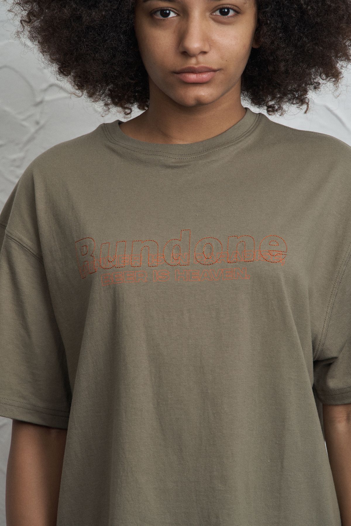 런던(RUNDONE) Military t-shirts [KHAKI]