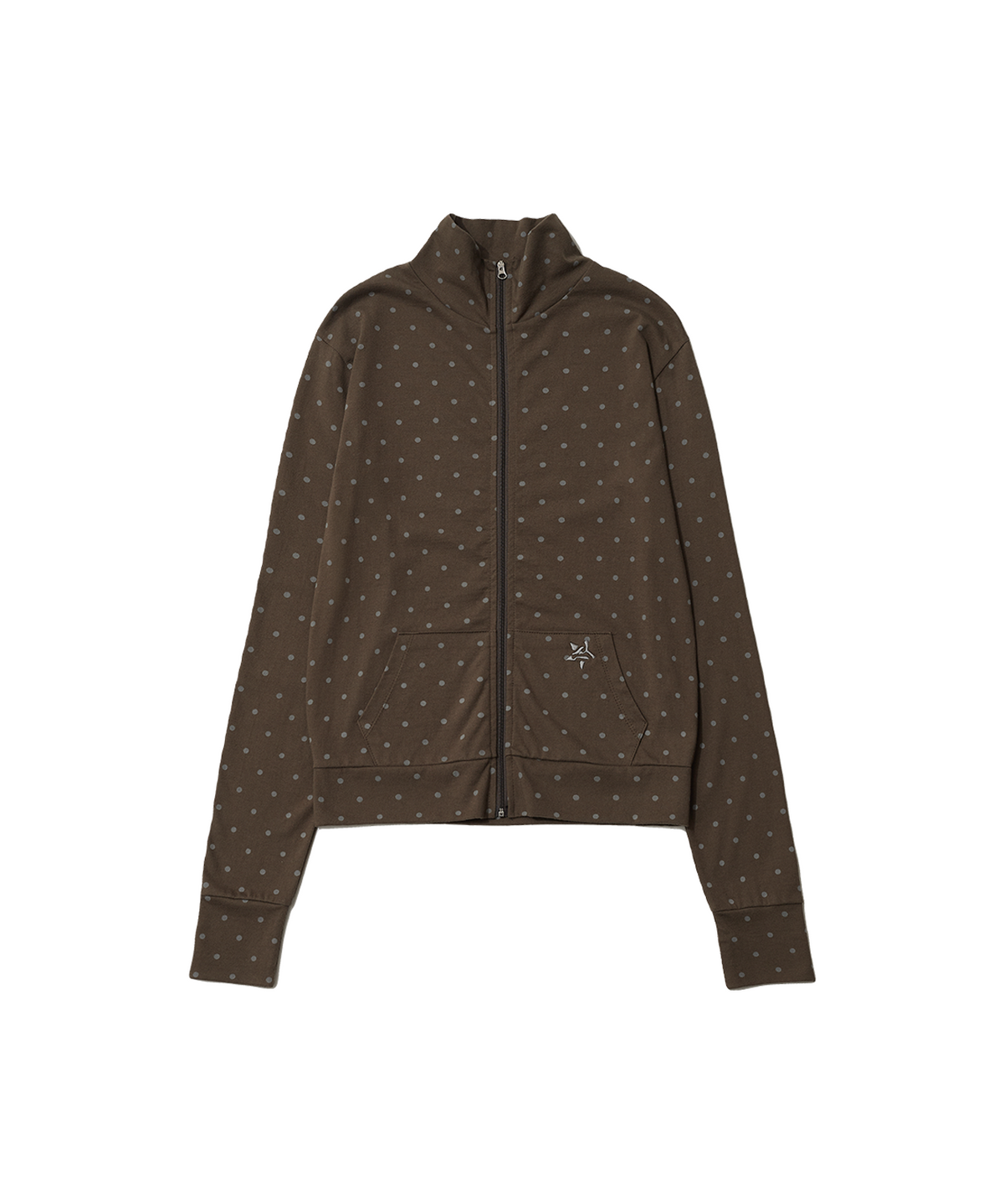 잇자바이브(ITZAVIBE) DOT SYMBOL ZIP UP - KHAKI
