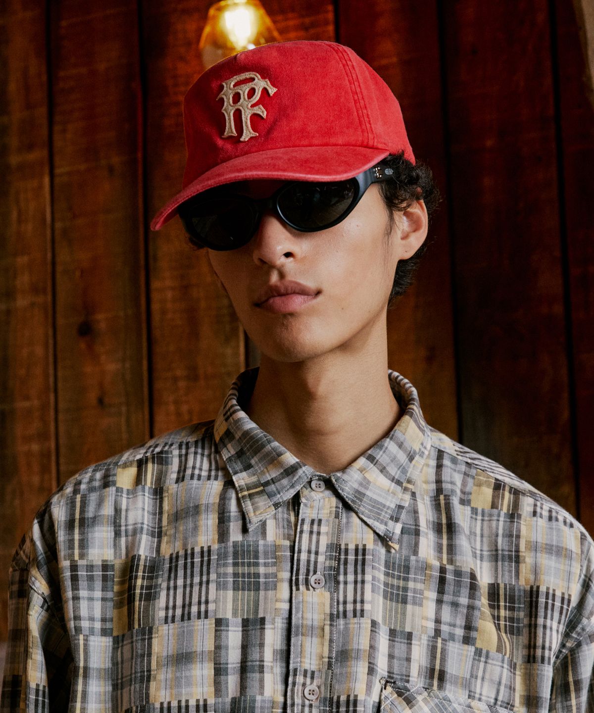 펜필드(PENFIELD) 워시드 유니온 캡 레드_FS7AH023
