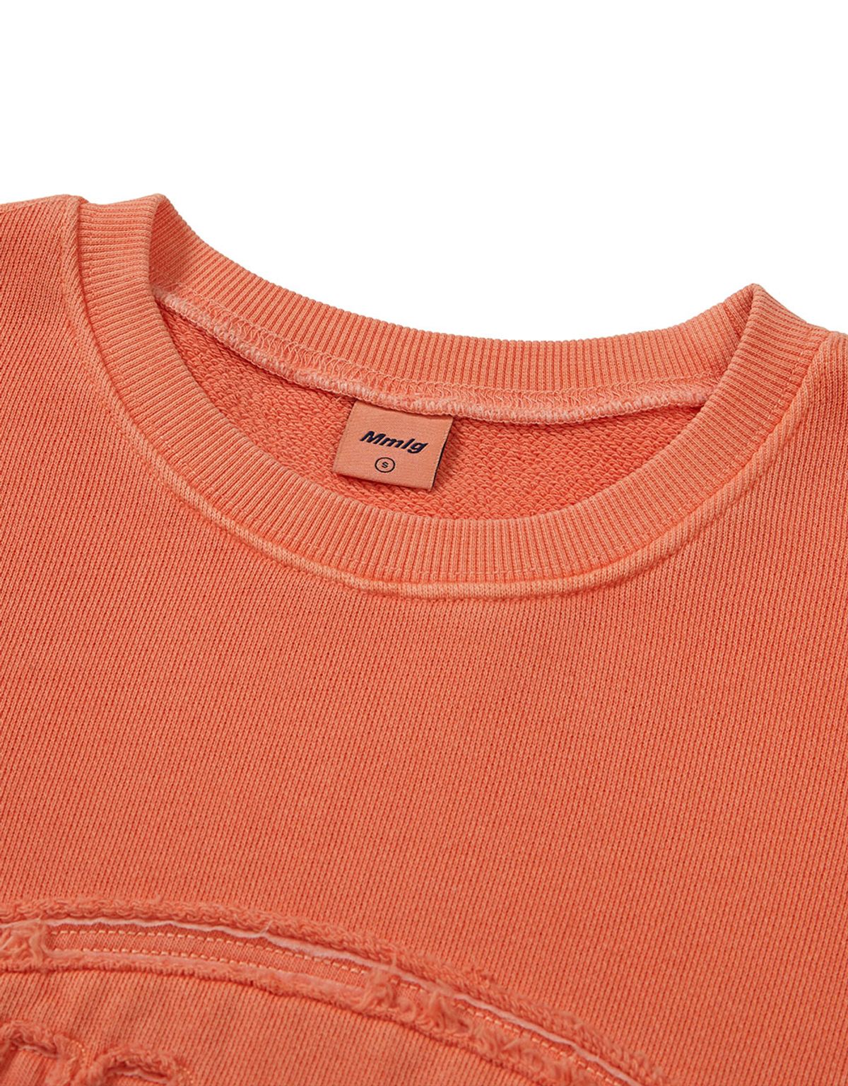 엠엠엘지(MMLG) [Mmlg] DYED APPLIQUE SWEAT (ORANGE)