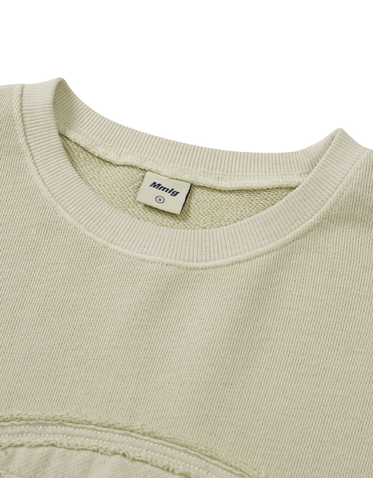 엠엠엘지(MMLG) [Mmlg] DYED APPLIQUE SWEAT (BEIGE)