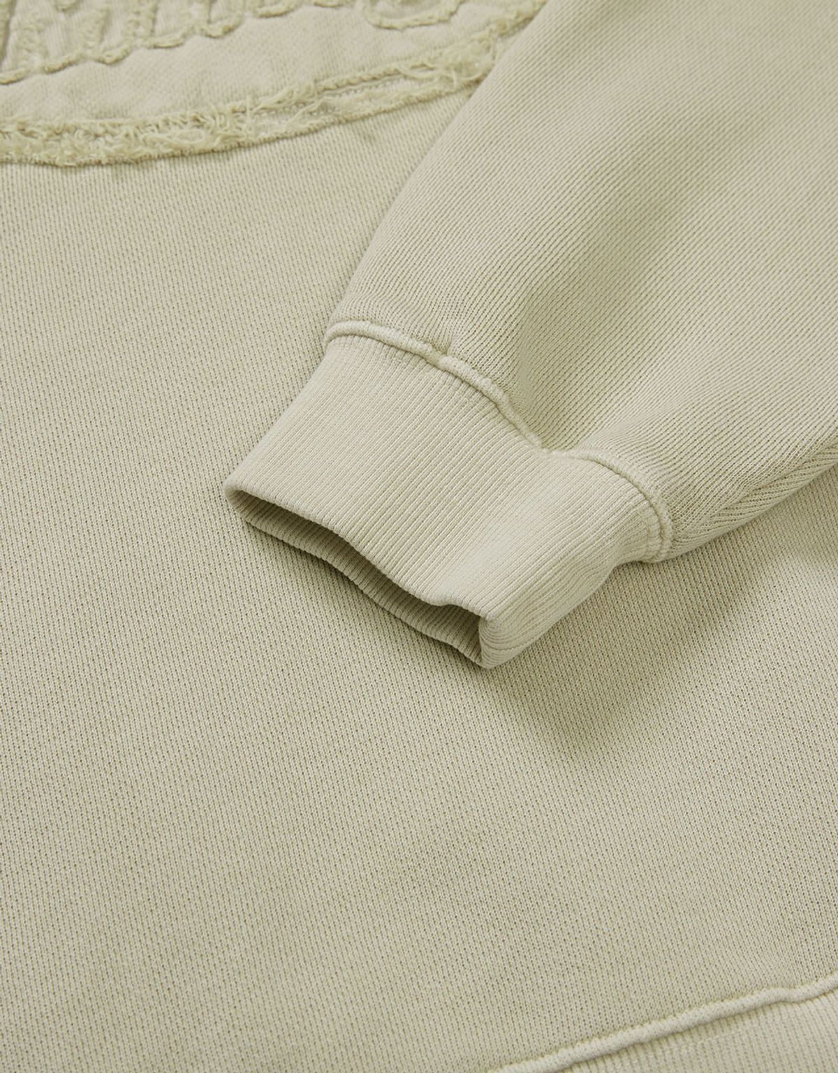 엠엠엘지(MMLG) [Mmlg] DYED APPLIQUE SWEAT (BEIGE)