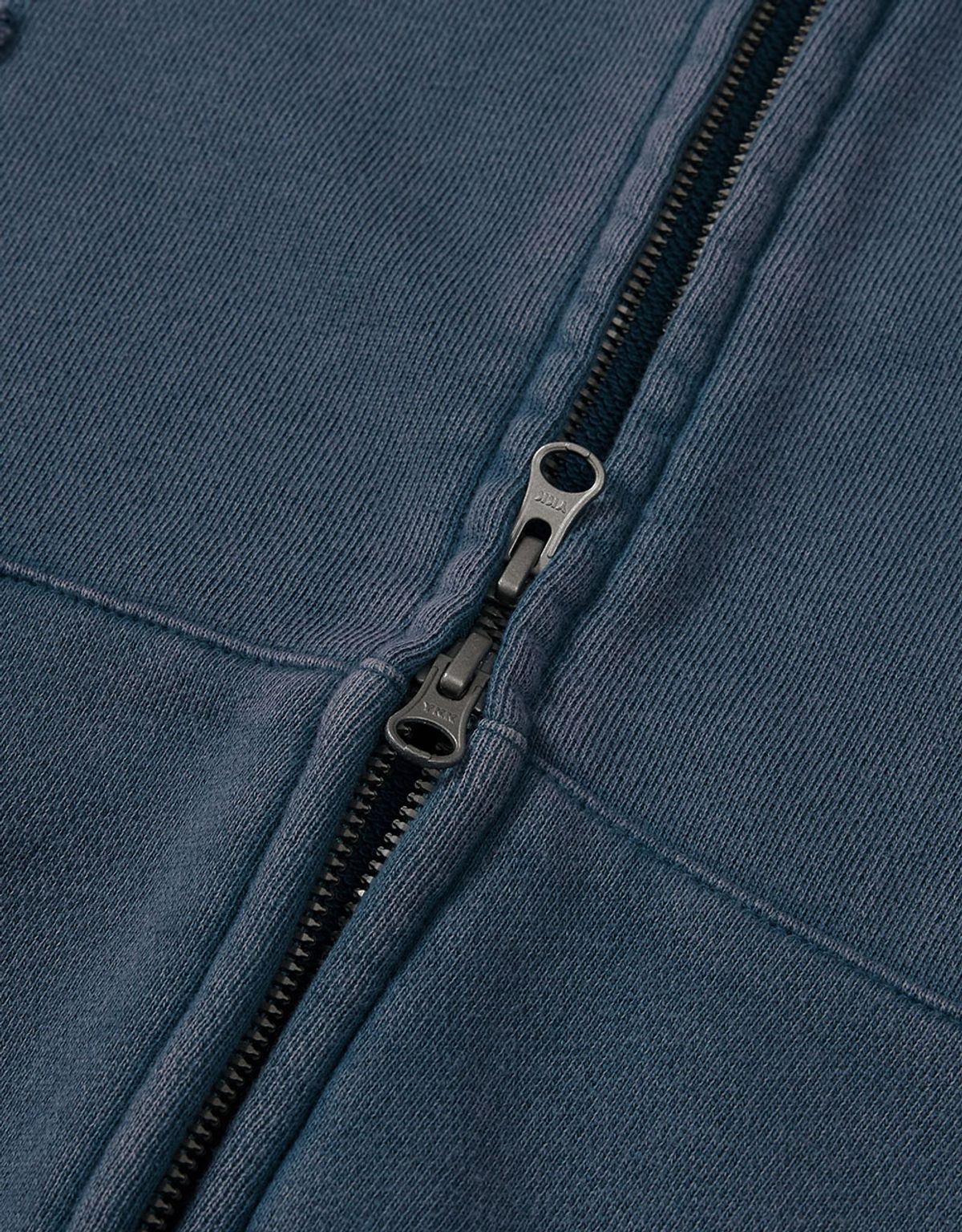 엠엠엘지(MMLG) [Mmlg] WASHED APPLIQUE HOOD ZIPUP (MIDNIGHT BLUE)