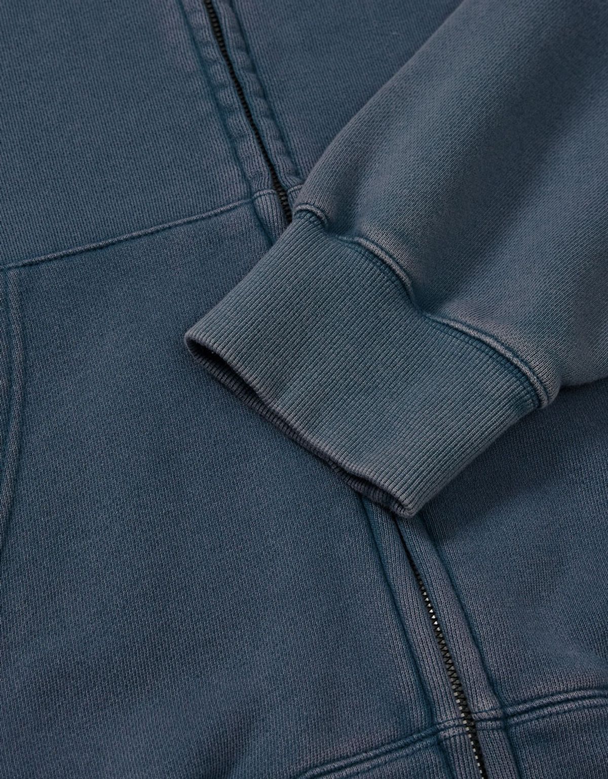 엠엠엘지(MMLG) [Mmlg] WASHED APPLIQUE HOOD ZIPUP (MIDNIGHT BLUE)