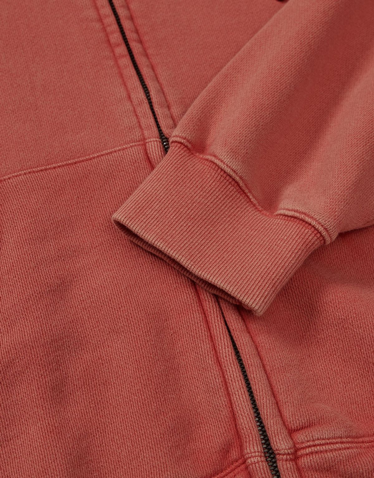 엠엠엘지(MMLG) [Mmlg] WASHED APPLIQUE HOOD ZIPUP (SOLAR RED)