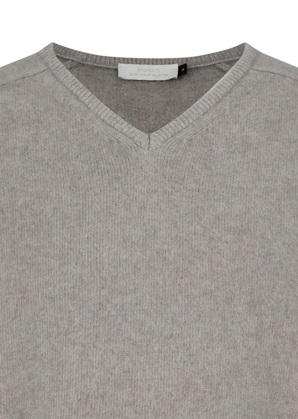 MUSINSA公式 | AMOMENTO RACOON V-NECK KNIT (3COLORS)