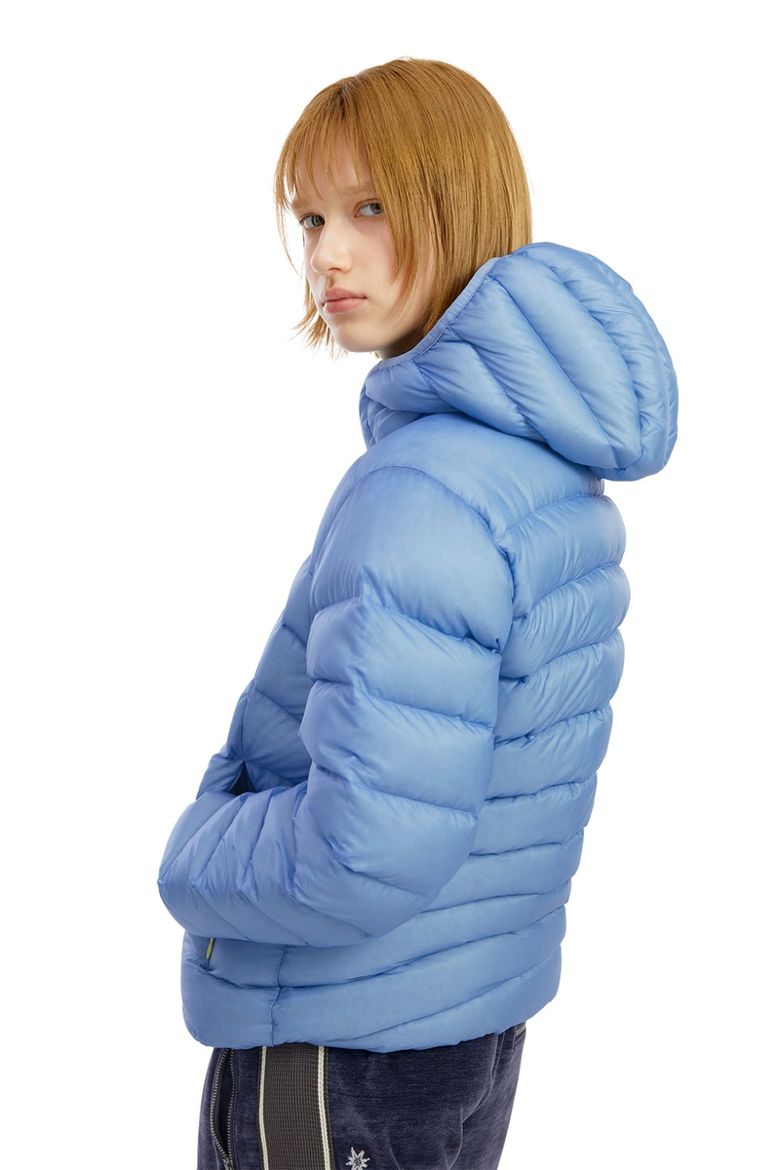 MUSINSA公式 | SUNLOVE Hooded Fly Light Down Jacket Light Blue
