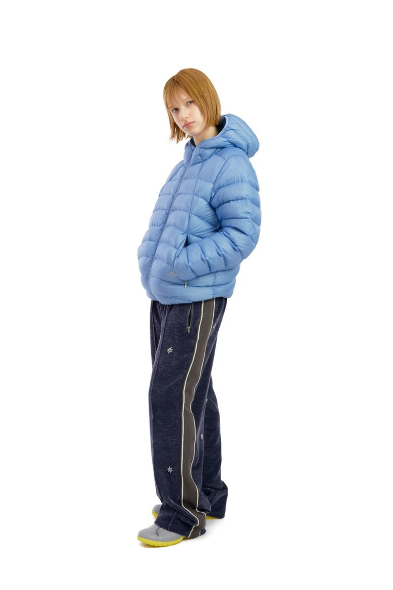 MUSINSA公式 | SUNLOVE Hooded Fly Light Down Jacket Light Blue