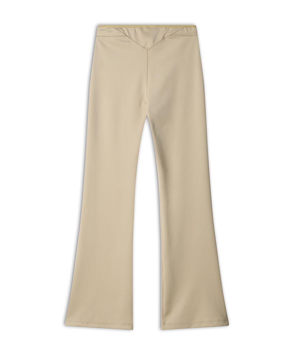 월드딜레마(WORLDDILEMA) Low-Waist Leggings Boot-Cut Pants (Cream)