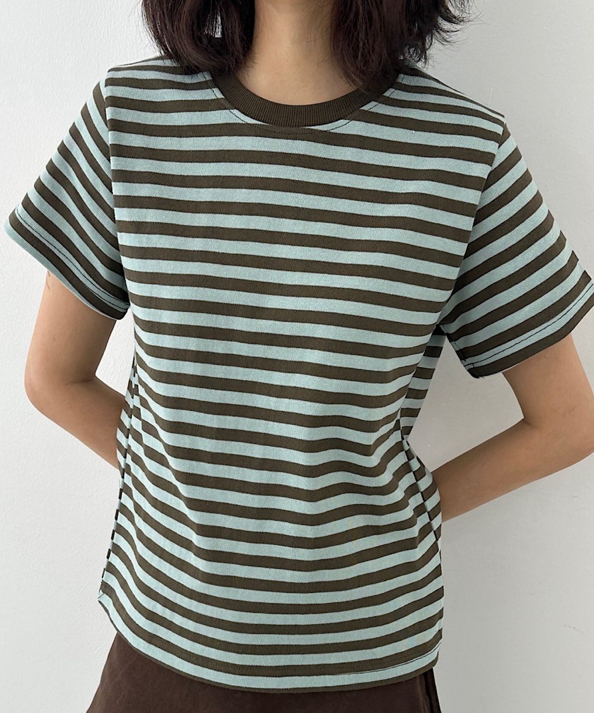 아포엠(APOEM) Loop Stripe T-Shirt - 3colors