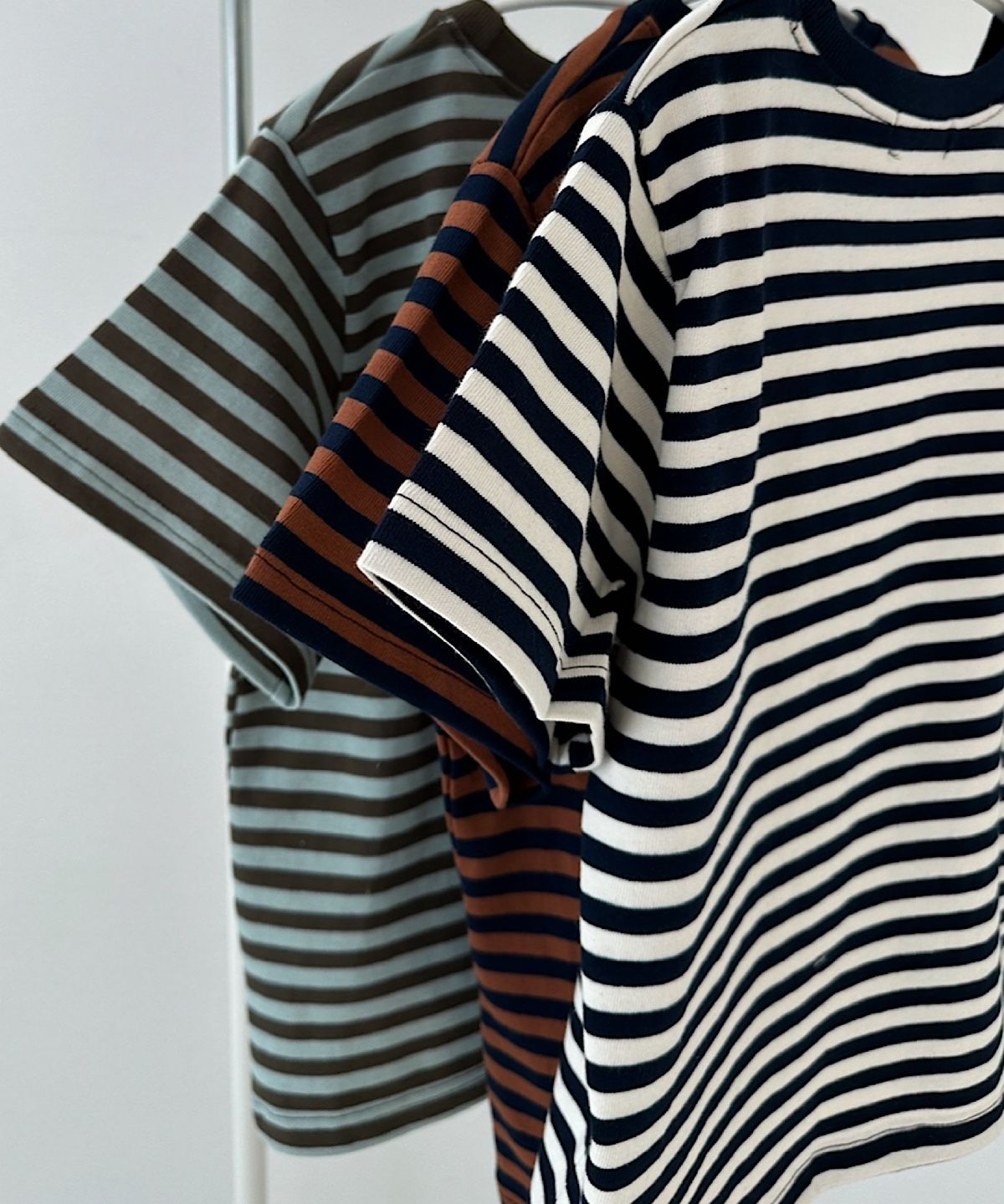 아포엠(APOEM) Loop Stripe T-Shirt - 3colors