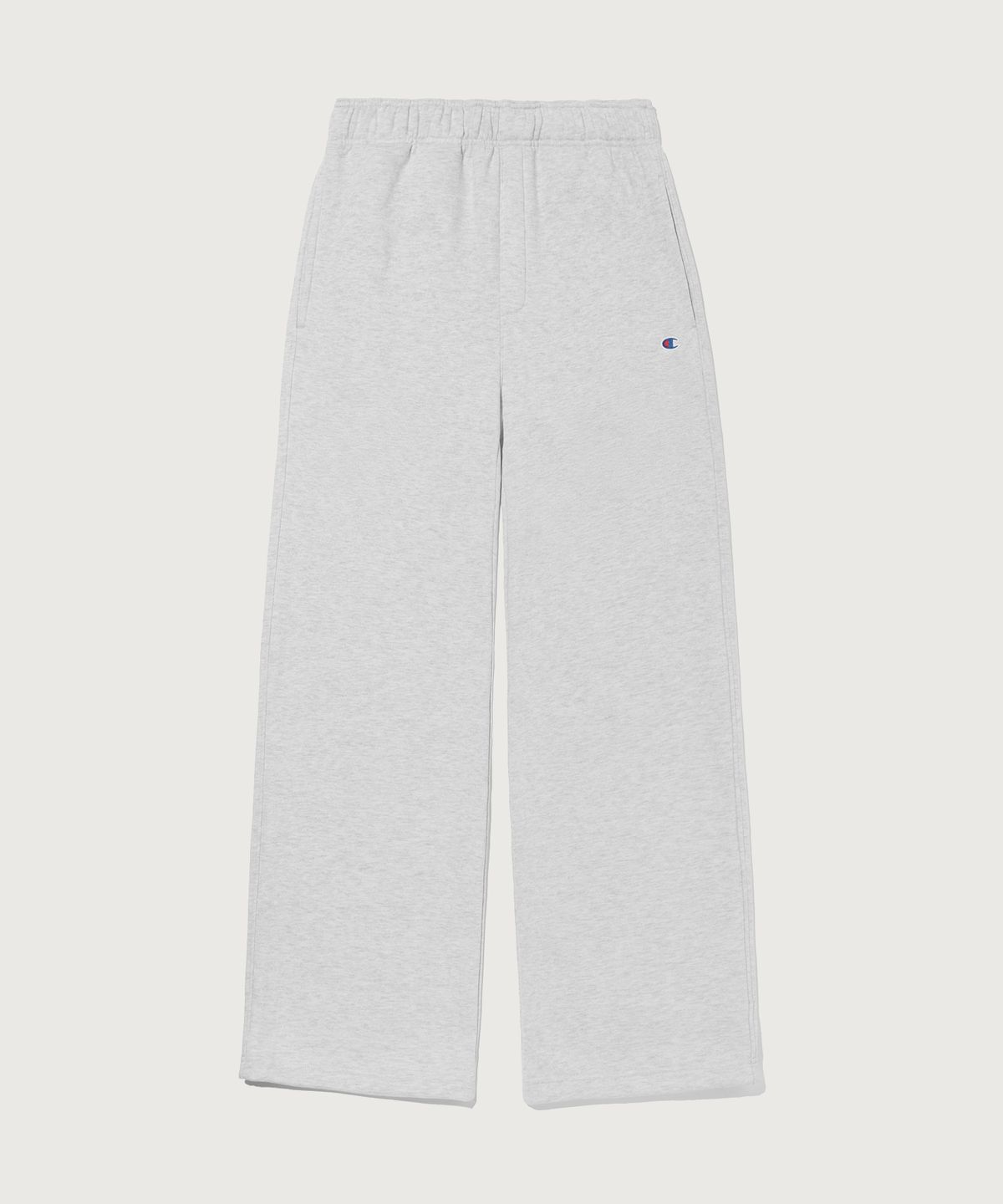 챔피온(CHAMPION) 여성 C로고 릴렉스핏 기모 스웨트 팬츠 Light Grey