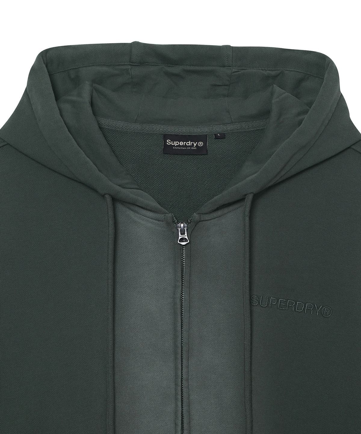 슈퍼드라이(SUPERDRY) 빈티지 페이디드 후드집업 다크그레이