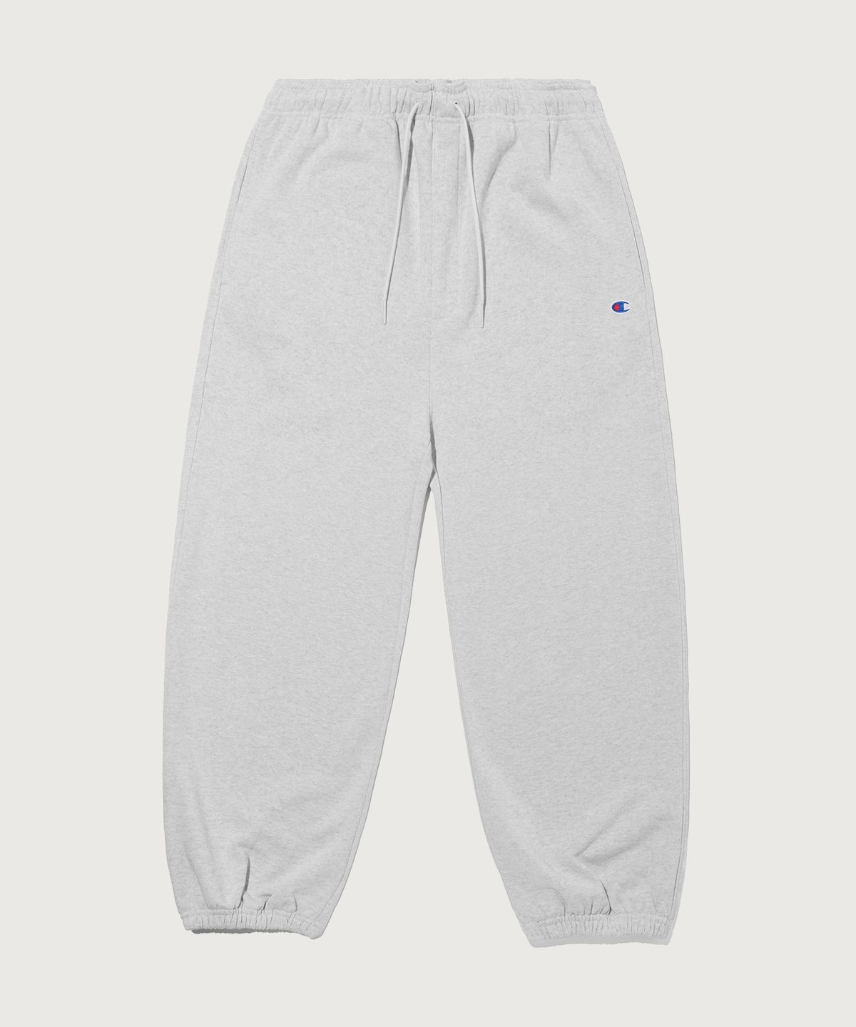 챔피온(CHAMPION) C로고 와이드핏 스웨트 조거 팬츠 Light Grey