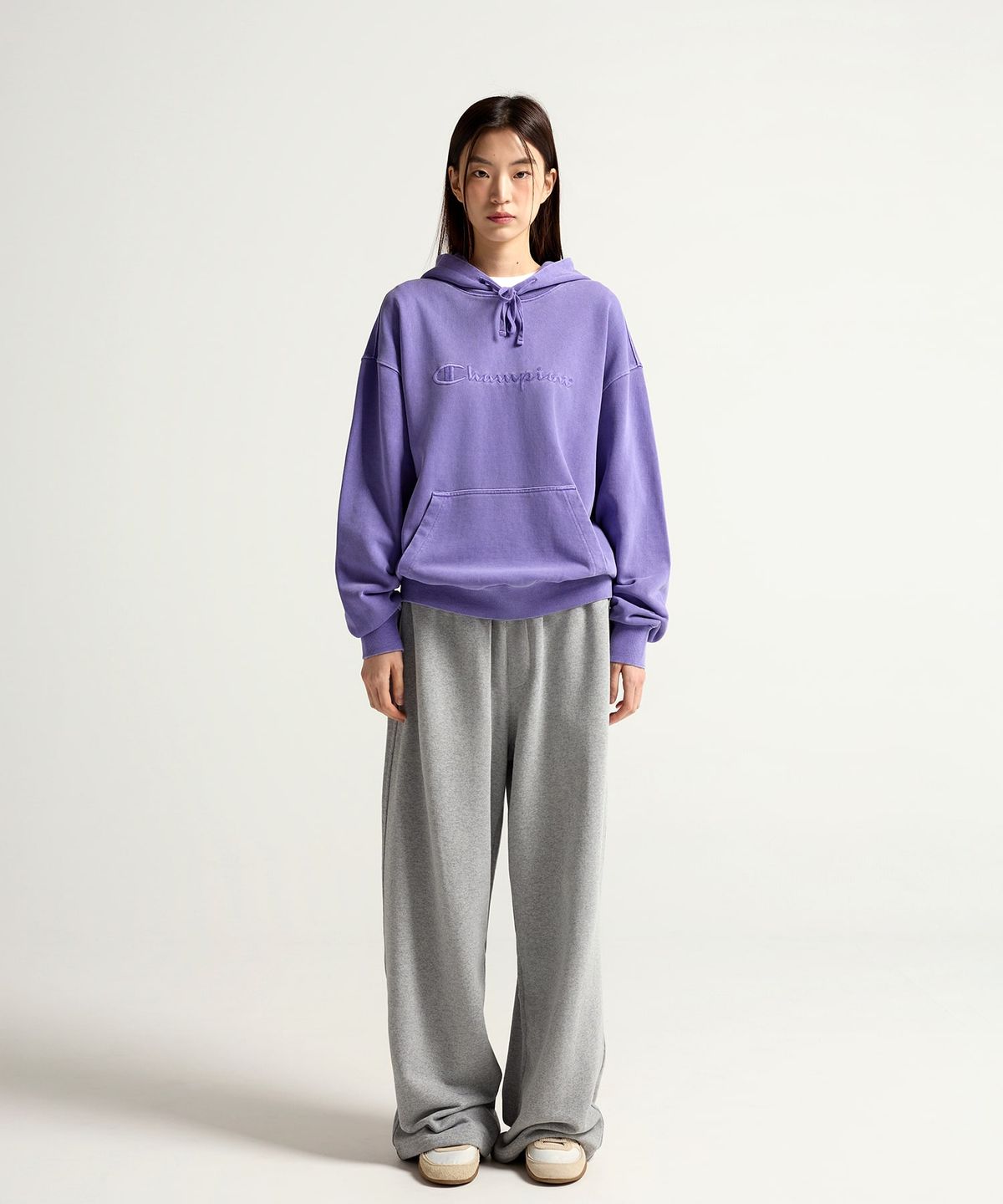 챔피온(CHAMPION) C로고 릴렉스핏 스웨트 팬츠 Grey