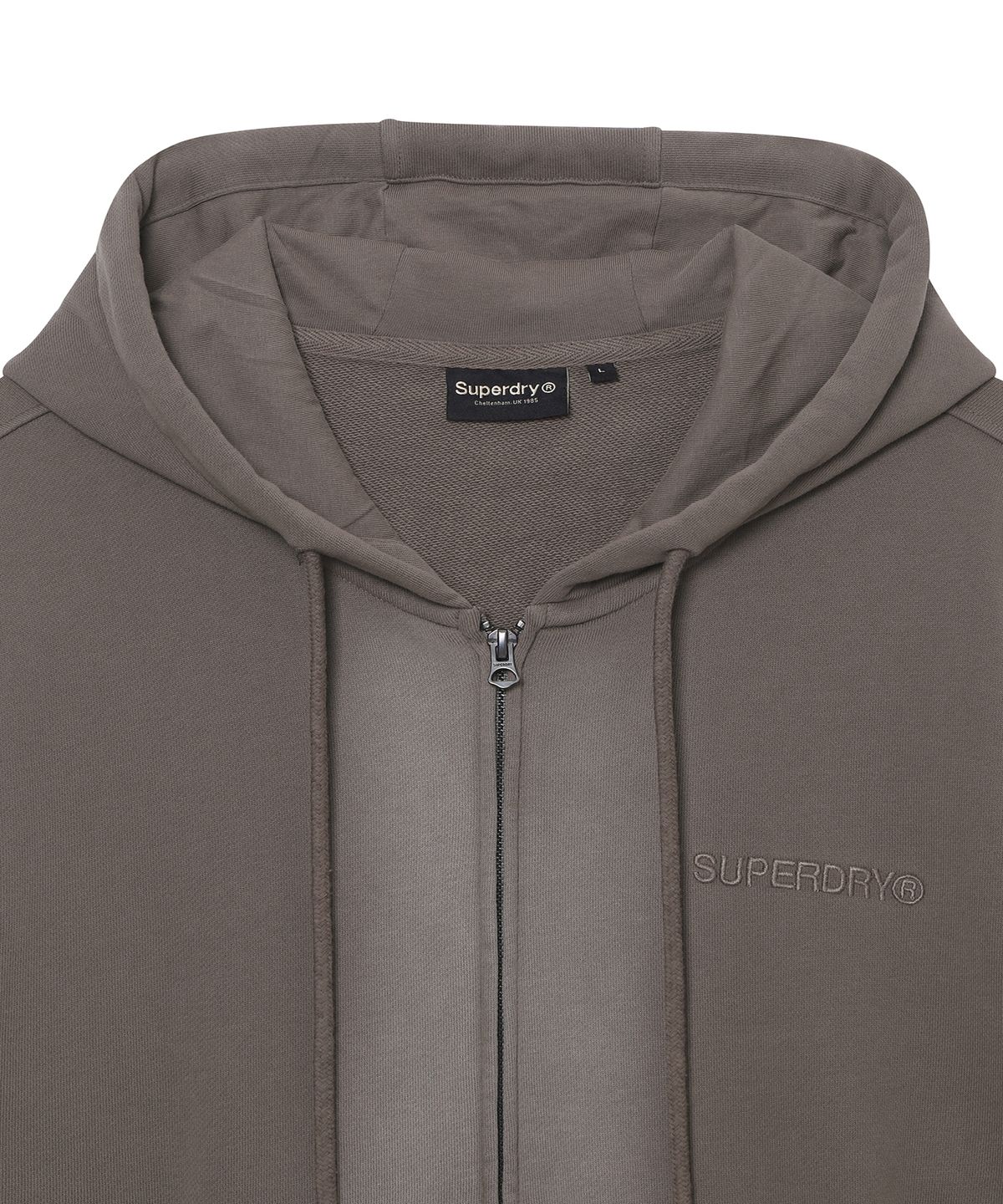 슈퍼드라이(SUPERDRY) 빈티지 페이디드 후드집업  라이트브라운