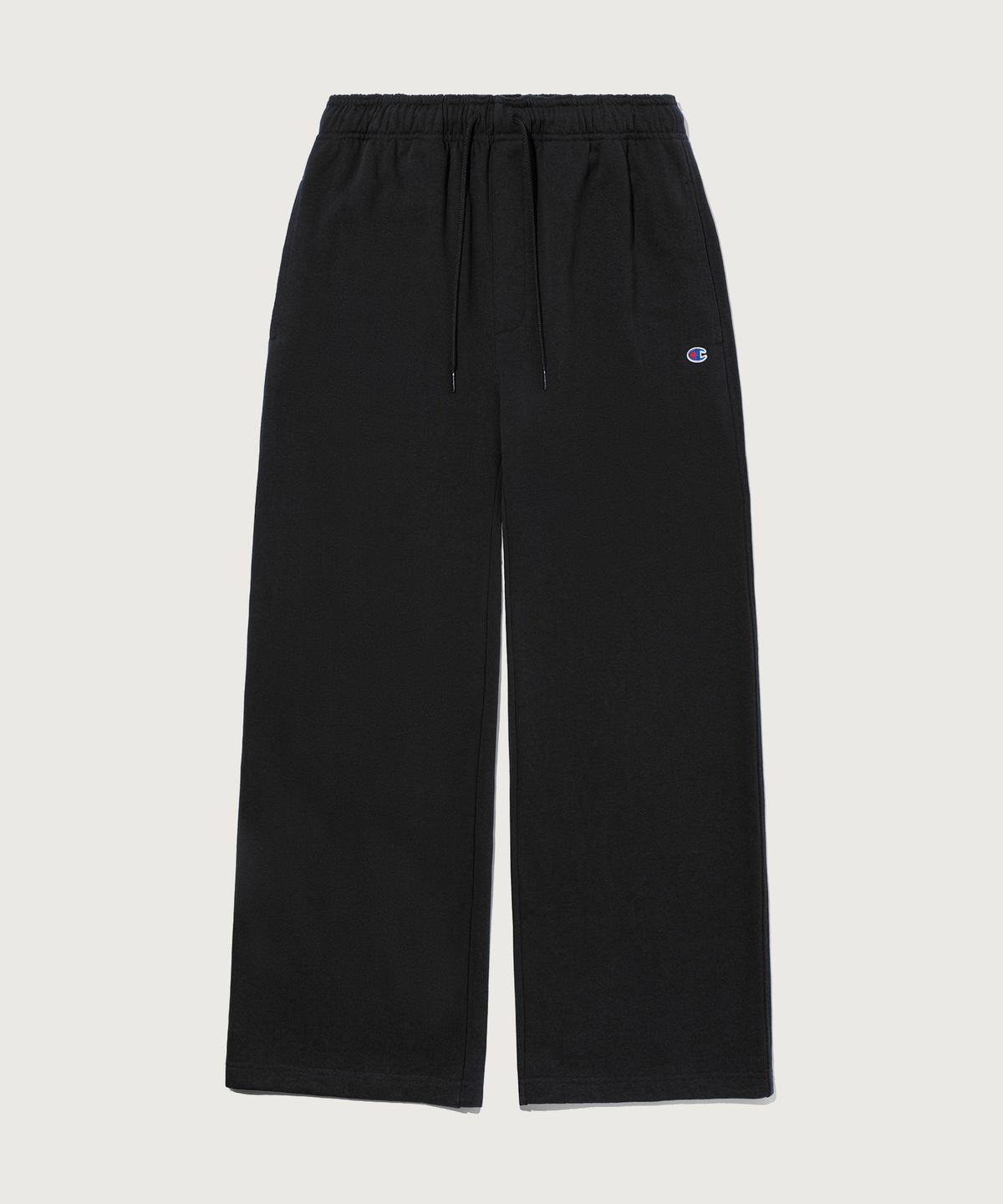 챔피온(CHAMPION) C로고 와이드핏 스웨트 팬츠 Black
