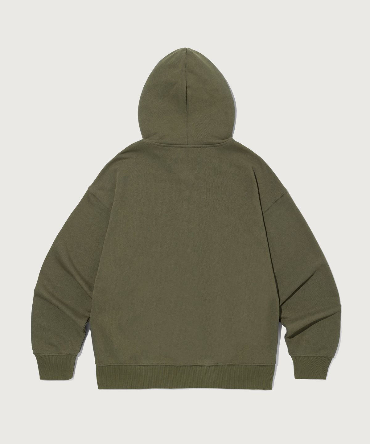 챔피온(CHAMPION) 스몰 로고 루즈핏 후드 집업 Khaki