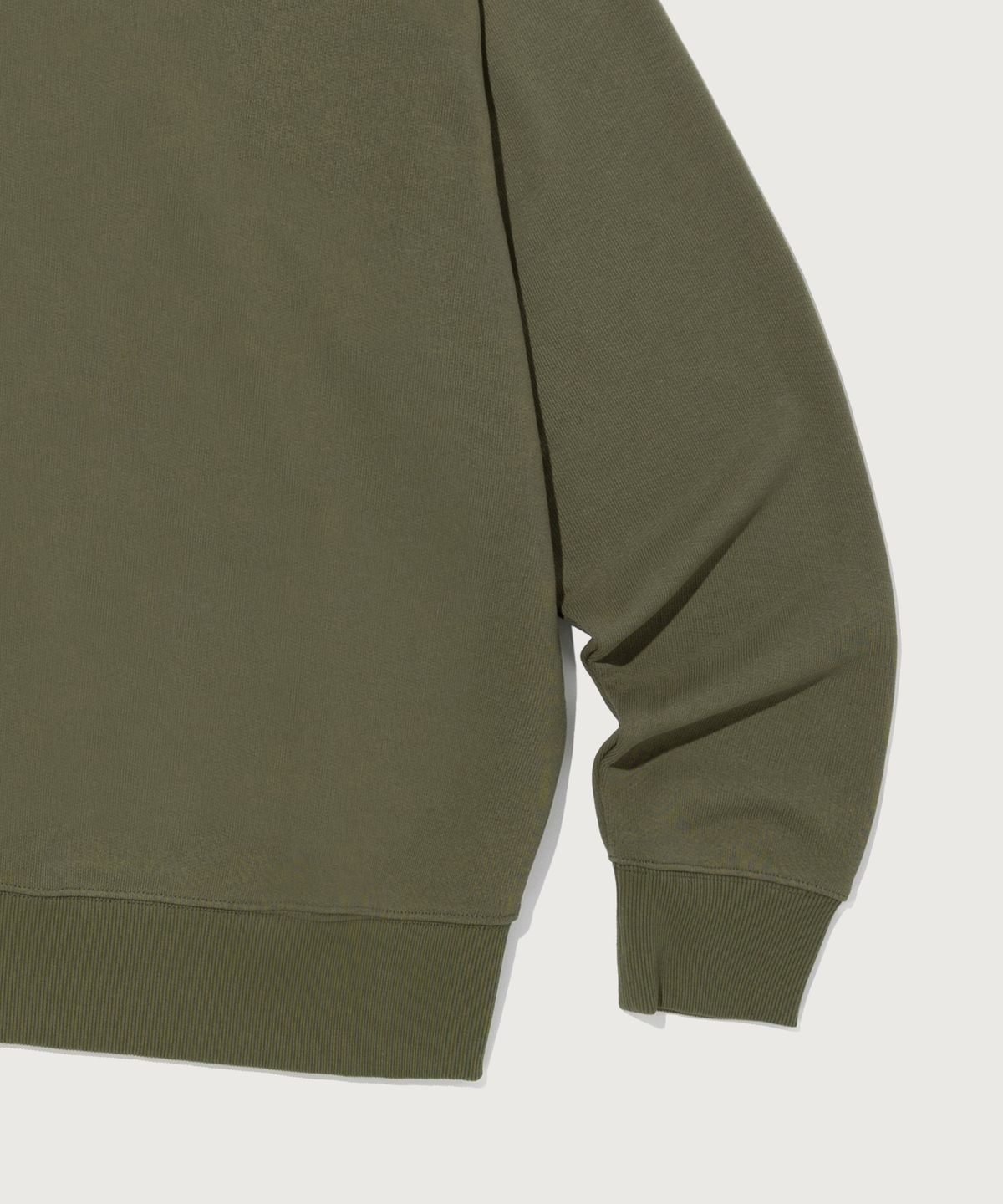 챔피온(CHAMPION) 스몰 로고 루즈핏 후드 집업 Khaki