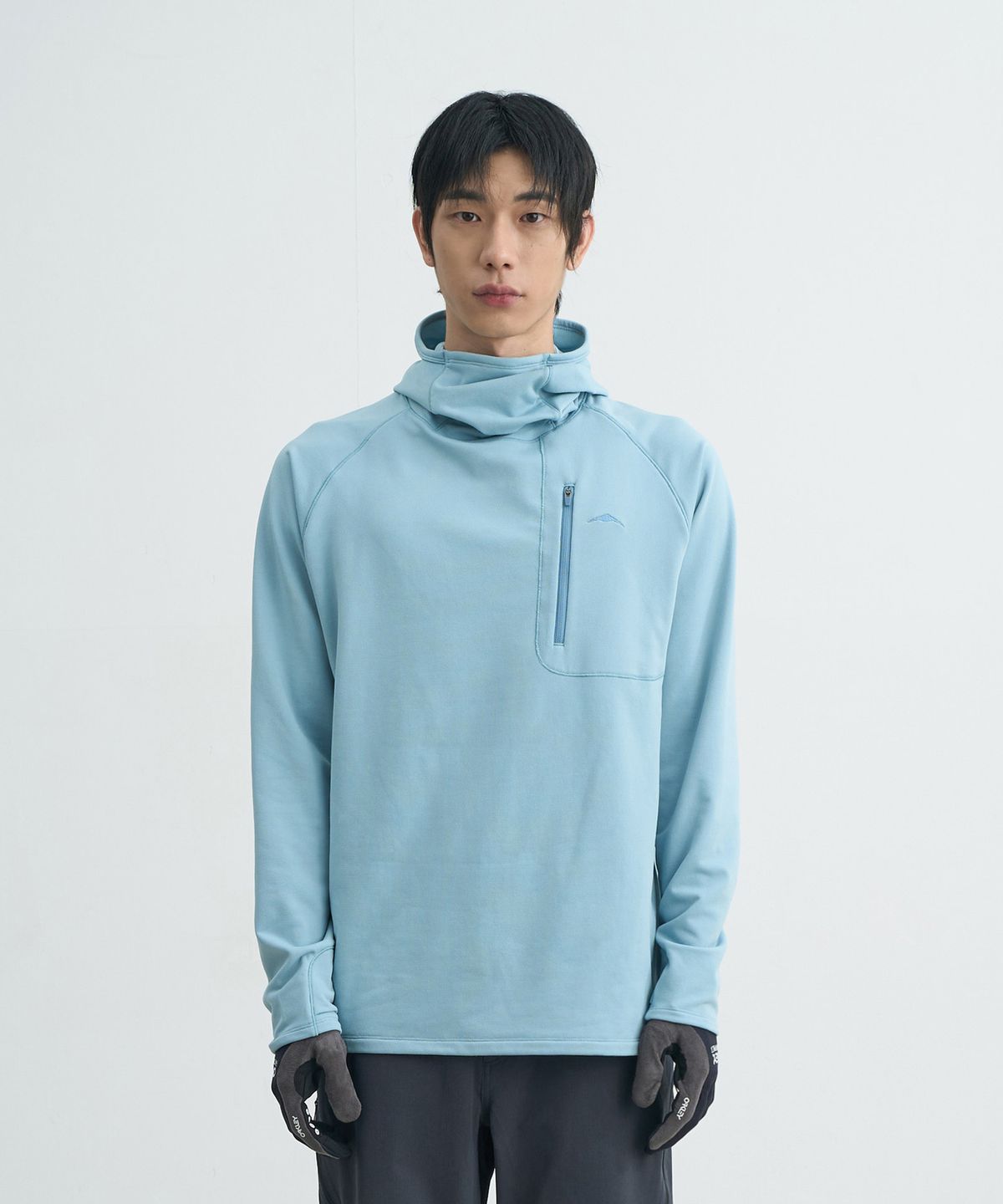 고요웨어(GOYOWEAR) 브러쉬드 컨실 후디 (틸)