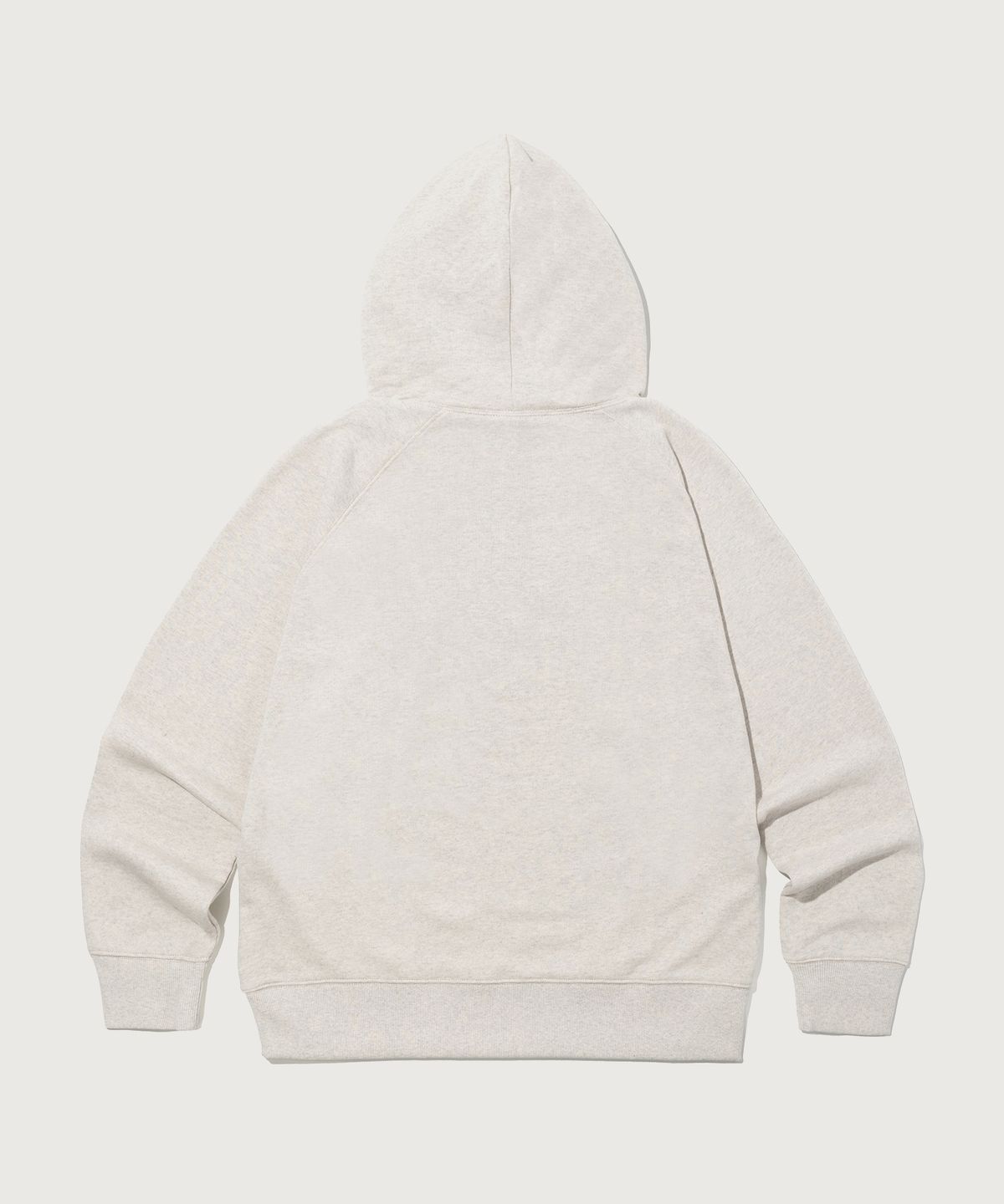 챔피온(CHAMPION) 스몰 로고 루즈핏 후드 티셔츠 Oatmeal