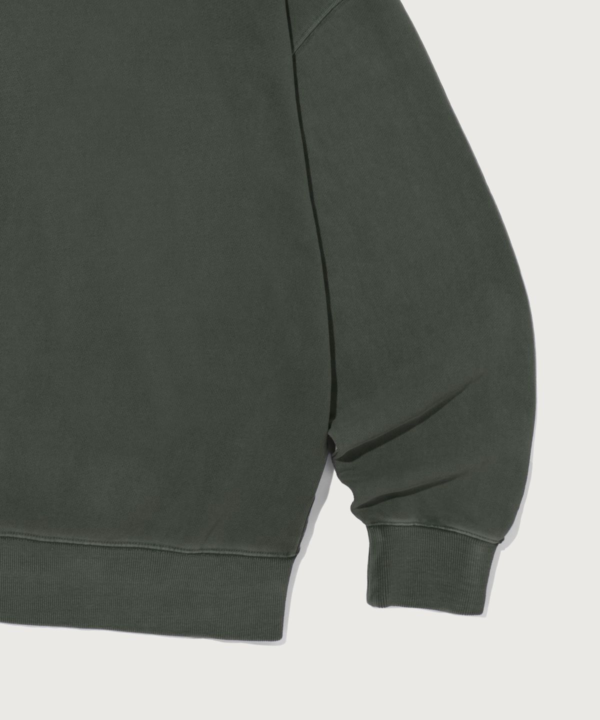 챔피온(CHAMPION) 빅 로고 피그먼트 오버핏 후드 티셔츠 Green