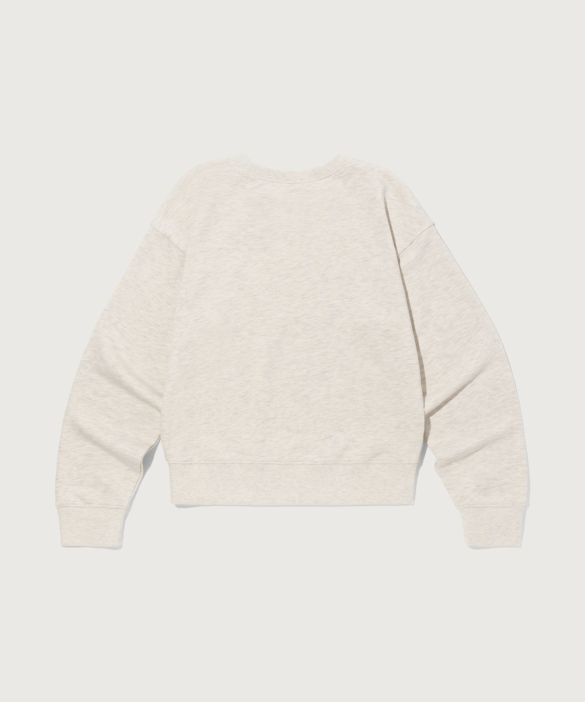 챔피온(CHAMPION) 여성 스몰 로고 레귤러핏 스웨트셔츠 Oatmeal