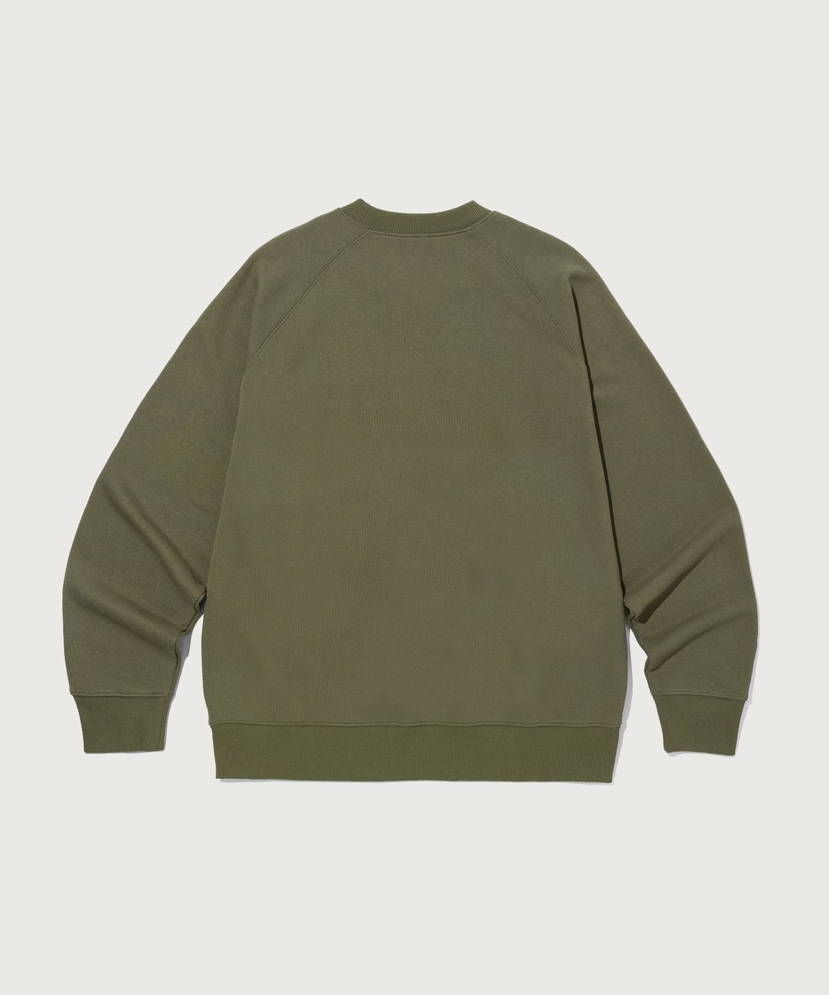 챔피온(CHAMPION) 스몰 로고 루즈핏 스웨트셔츠 Khaki