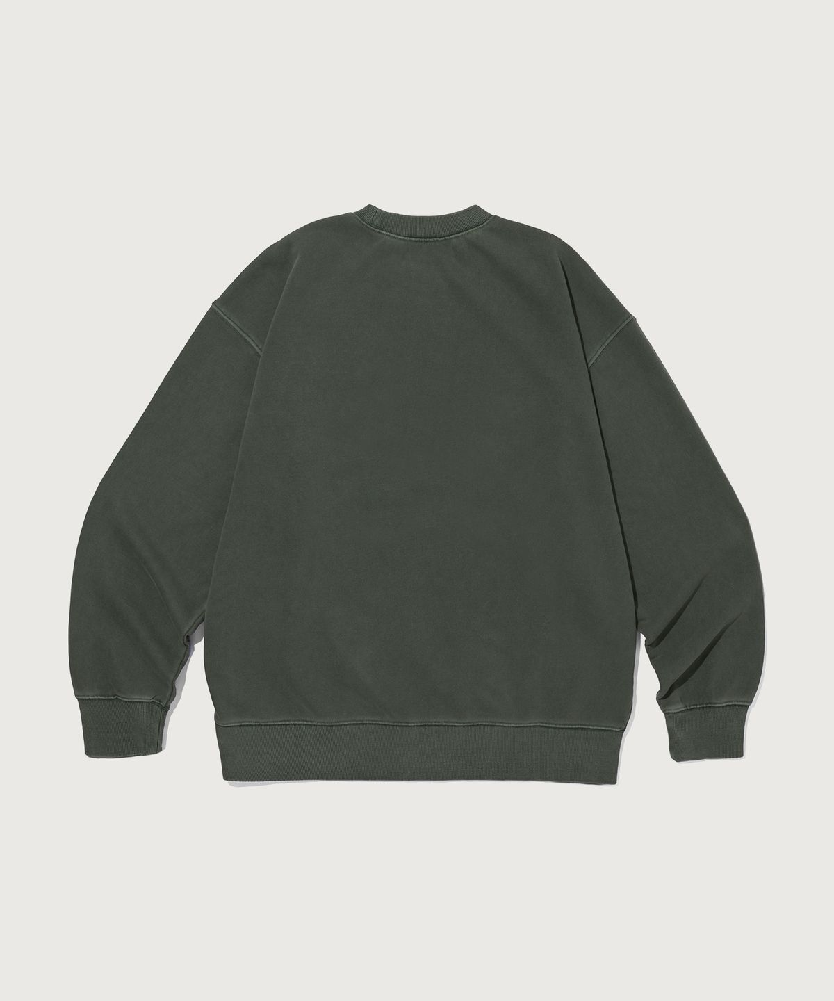 챔피온(CHAMPION) C로고 피그먼트 오버핏 스웨트셔츠 Green